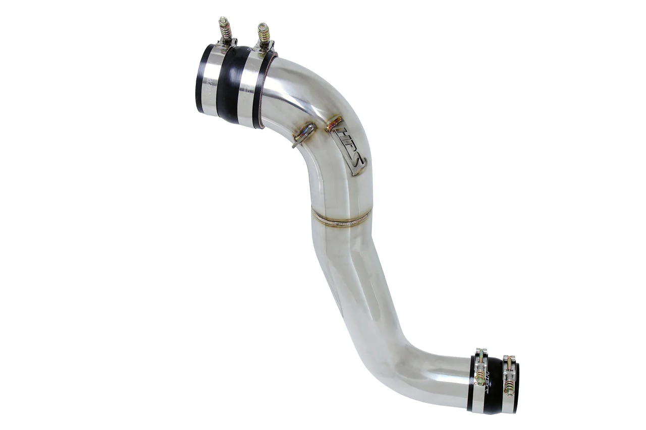 HPS Performance Intercooler Charge Pipe for Chevy Silverado 2500 HD 6.6L (13–16) Polished / Black / Red - Image 4