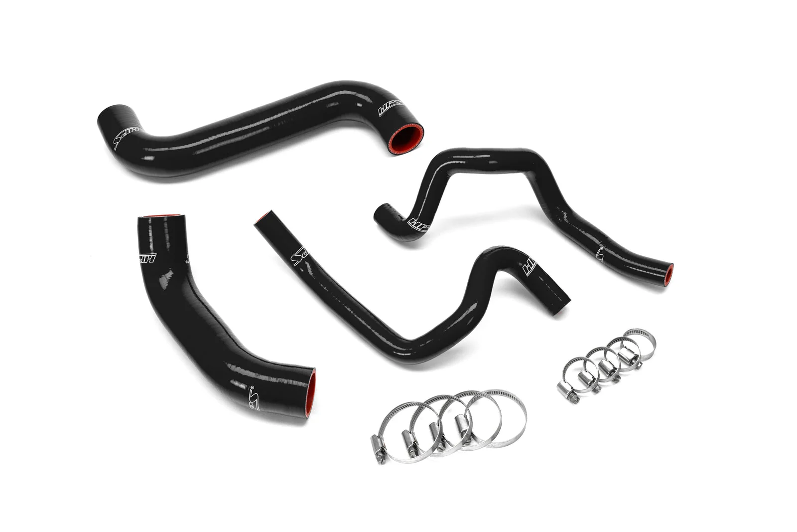 HPS Performance Silicone Radiator & Heater Coolant Hose Kit for Subaru WRX STI 2.5L Turbo (2004) Black / Blue / Red