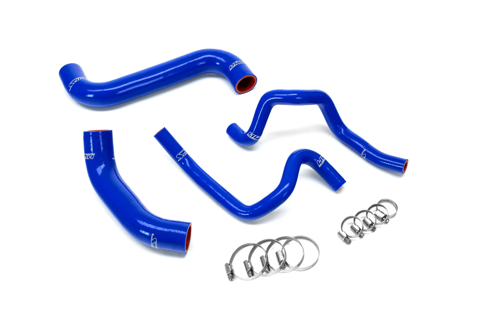 HPS Performance Silicone Radiator & Heater Coolant Hose Kit for Subaru WRX STI 2.5L Turbo (2004) Black / Blue / Red - Image 2