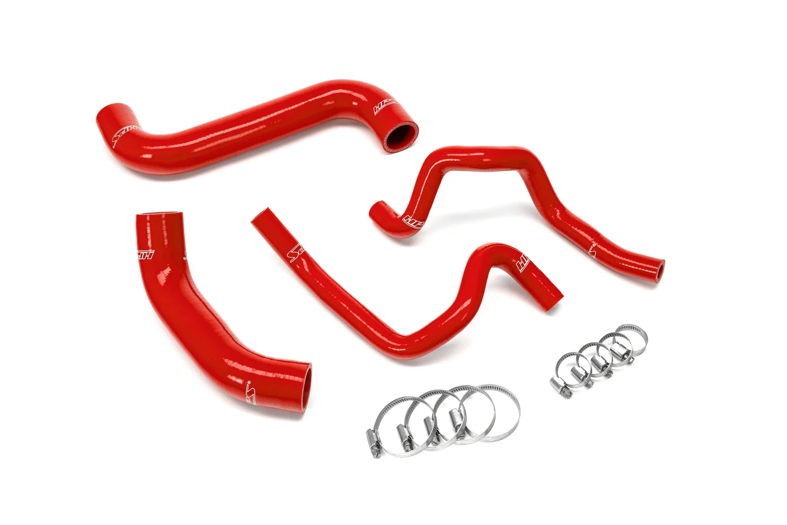 HPS Performance Silicone Radiator & Heater Coolant Hose Kit for Subaru WRX STI 2.5L Turbo (2004) Black / Blue / Red - Image 3