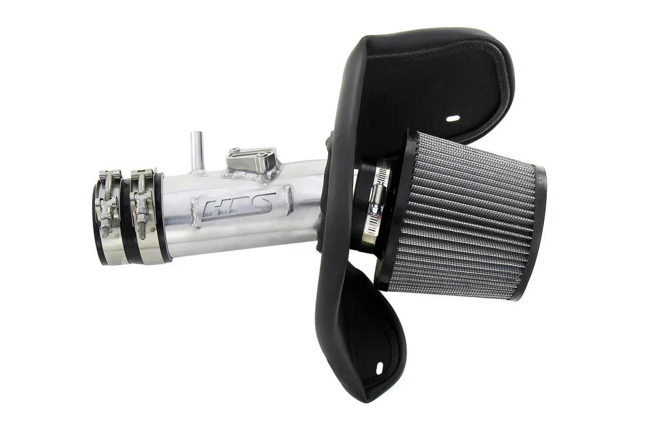 HPS Performance Short Ram Air Intake Acura TSX 3.5L V6 (2010-2014) Blue / Polished / Red / Black - Image 2