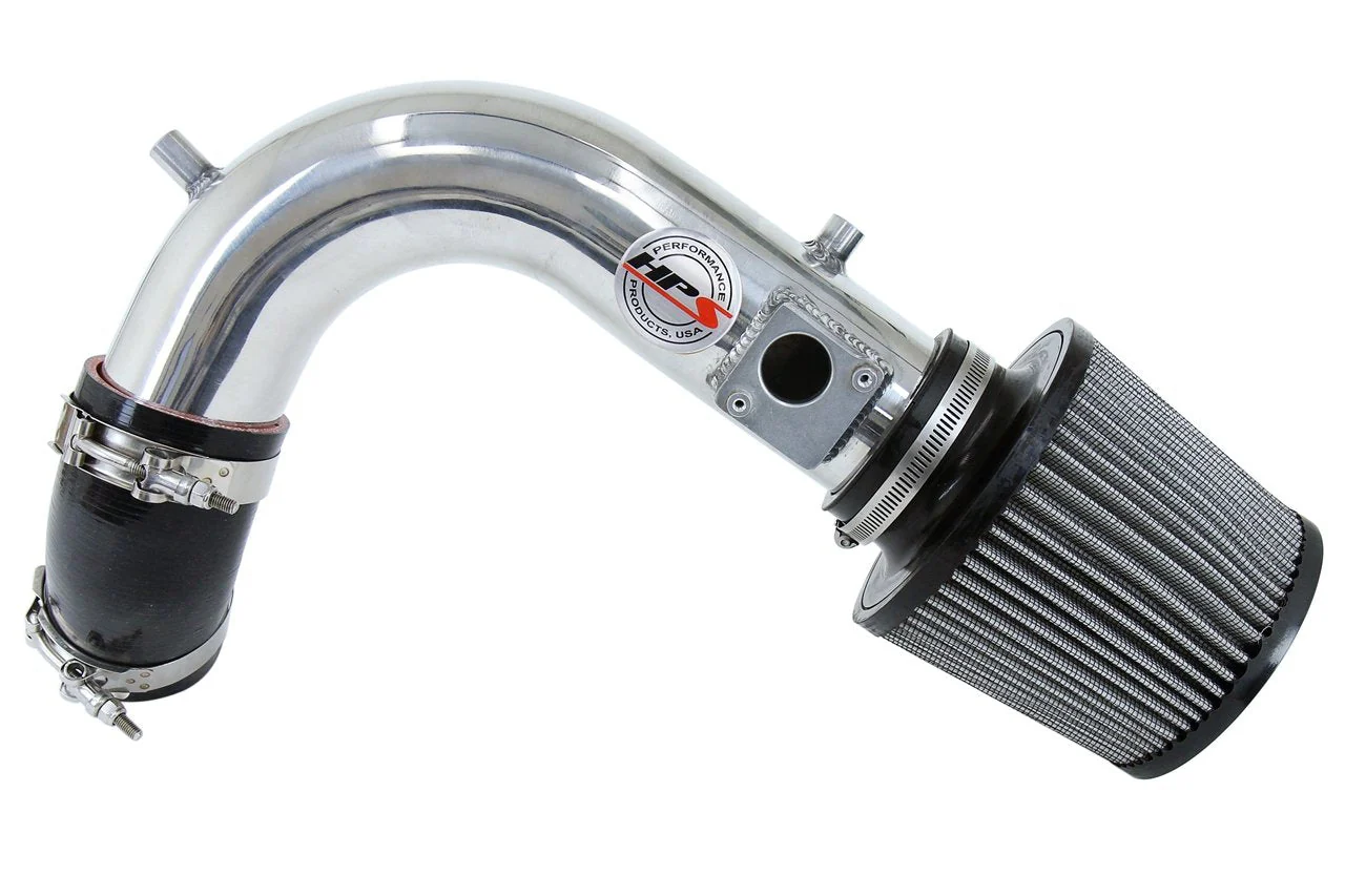 HPS Performance Short Ram Air Intake Honda Accord 2.4L (2008-2012) Blue / Polished / Red / Black - Image 2