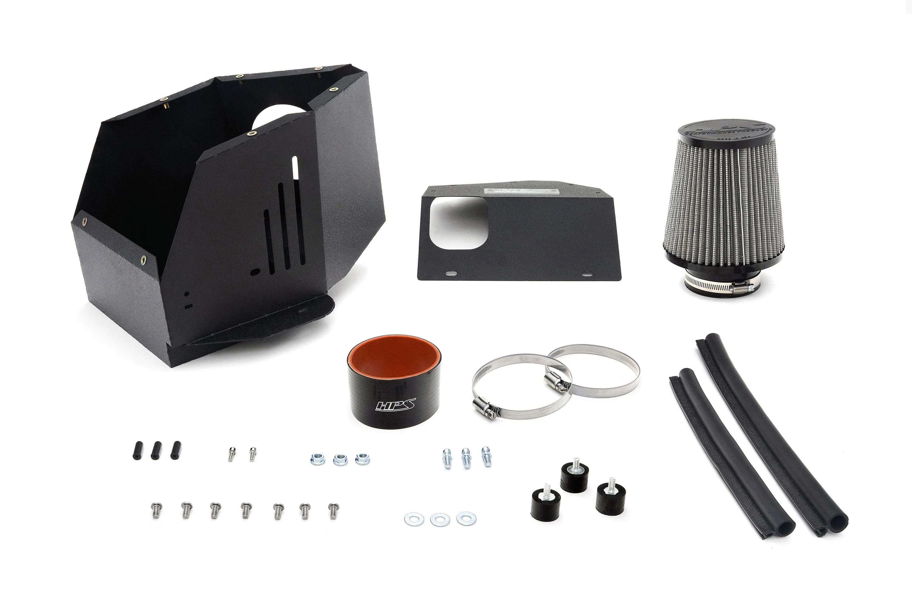 HPS Performance Short Ram Air Intake Toyota GR Corolla (2023-2024) Blue / Polish / Red / Black - Image 12