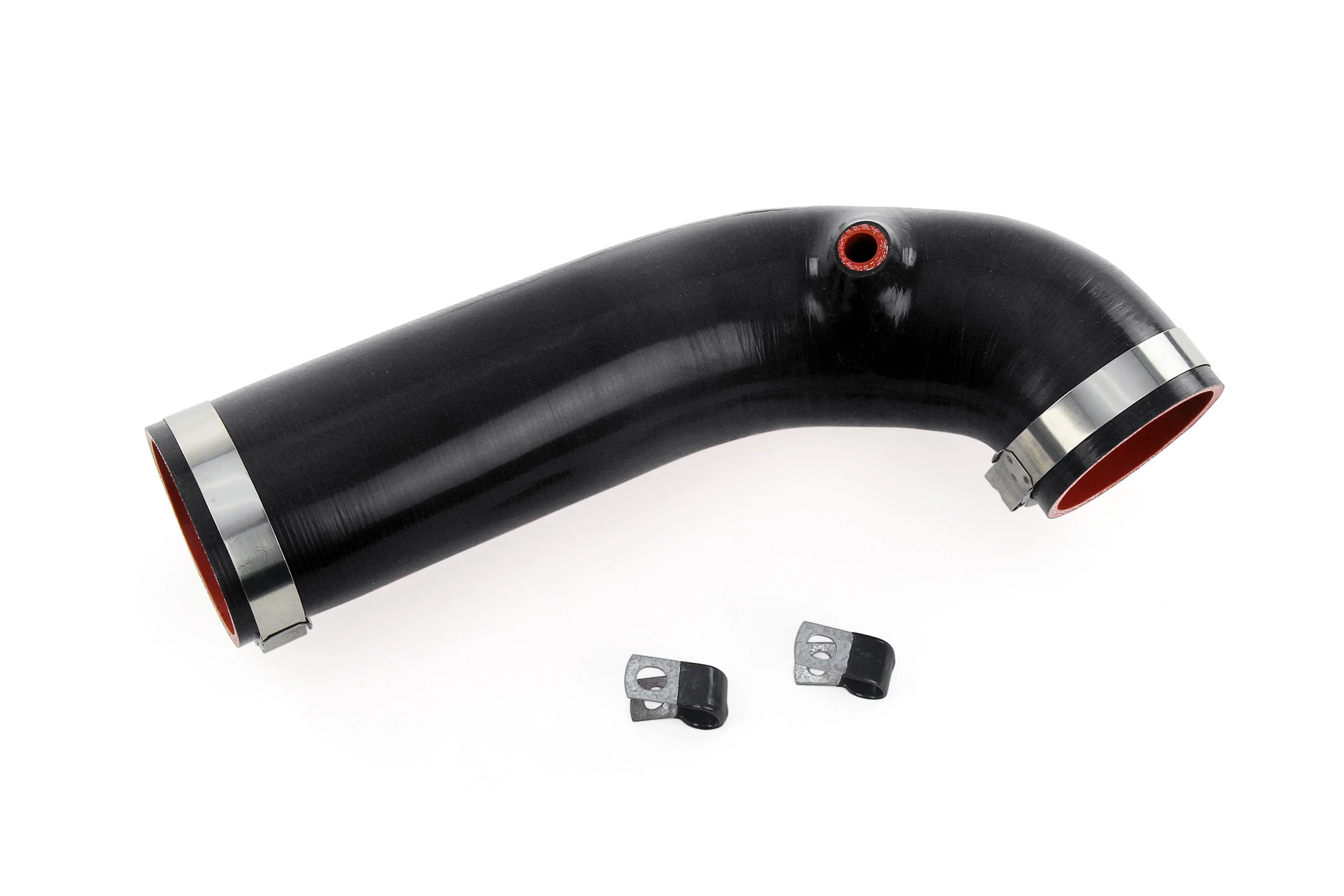 HPS Performance Silicone Air Intake Hose Jeep Wrangler JK & Unlimited 3.6L V6 (12-17) [Post MAF] Black / Red - Image 2