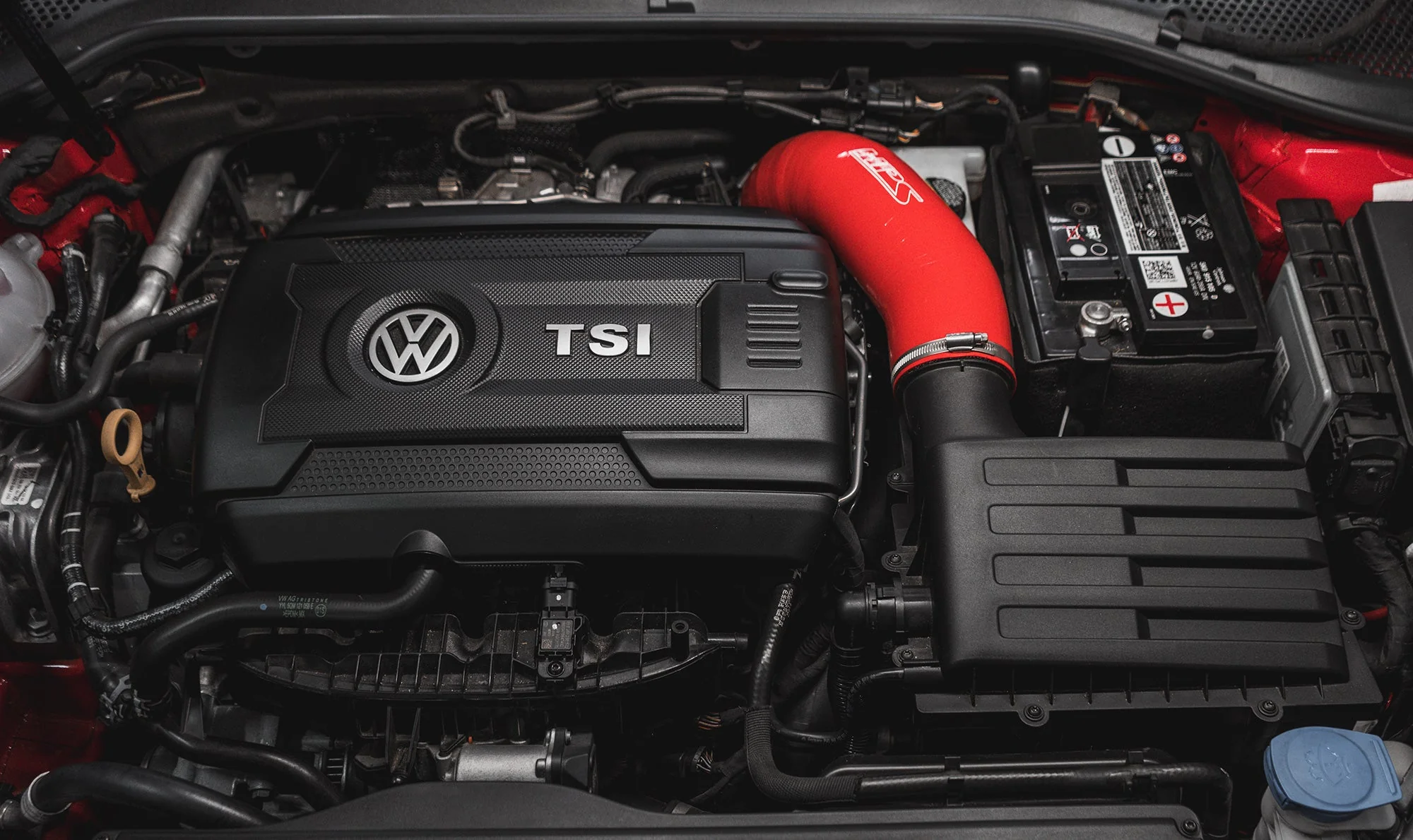 HPS Performance Silicone Air Intake Hose VW GTI 2.0T TSI (2015-2021) Black / Blue / Red - Image 4