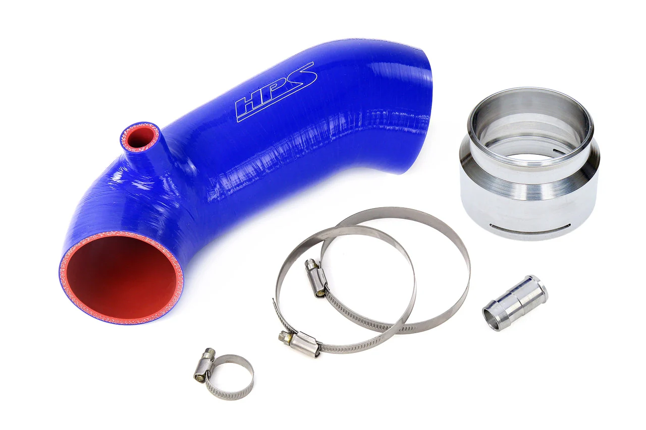 HPS Performance Silicone Air Intake Tube BMW Z4 M40i 3.0L Turbo (2019-2022) Black or Blue