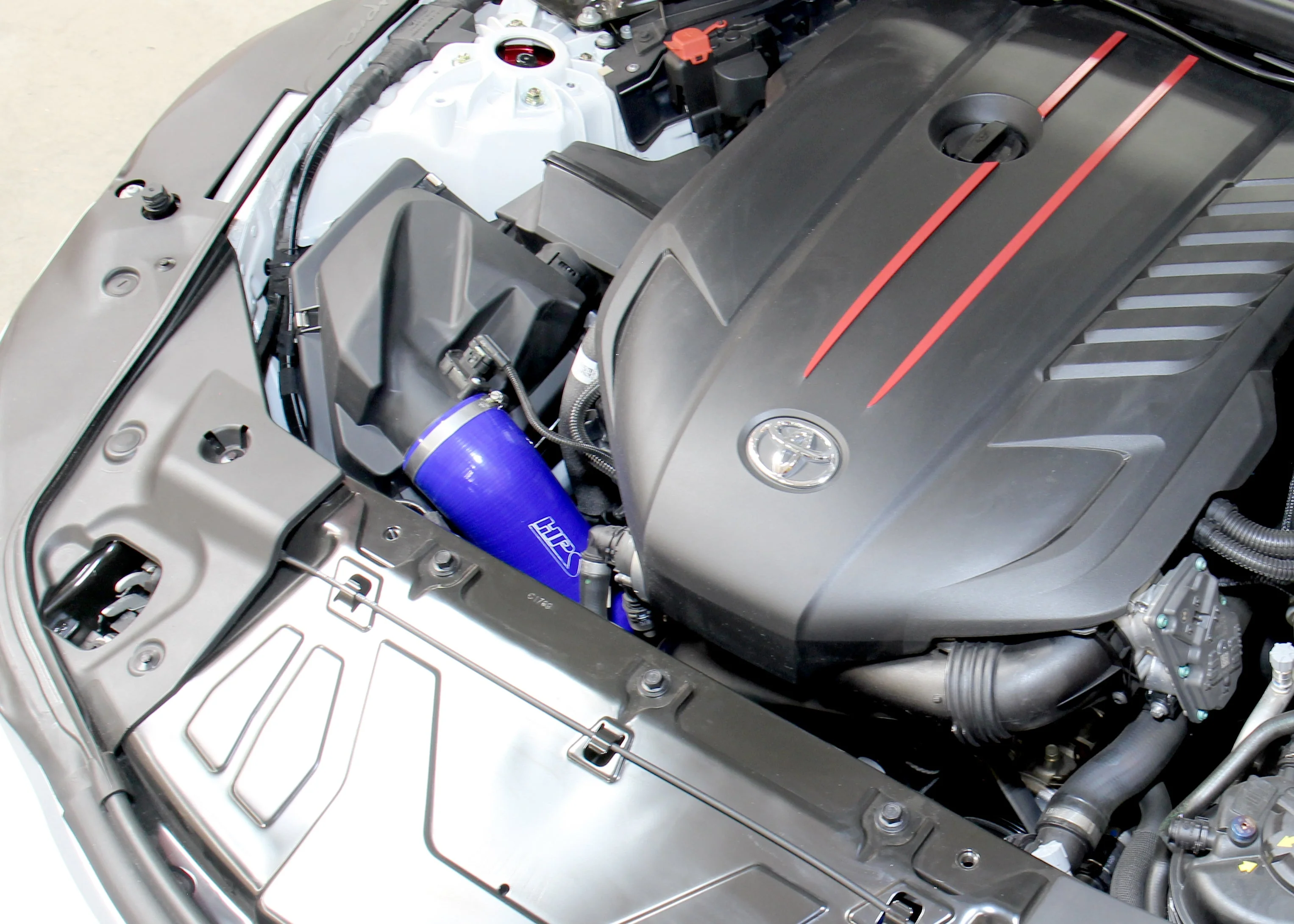 HPS Performance Silicone Air Intake Tube BMW Z4 M40i 3.0L Turbo (2019-2022) Black or Blue - Image 4