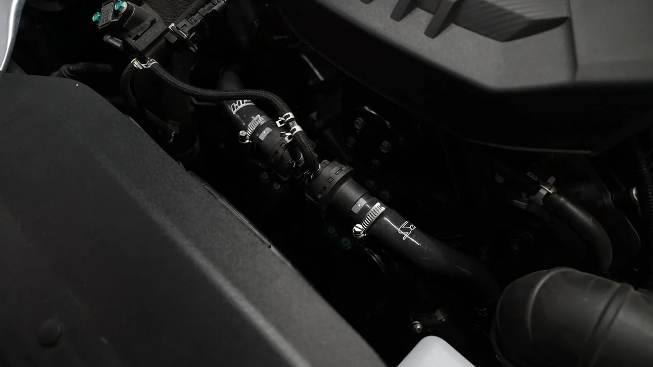 HPS Performance Silicone Breather BOV Hoses Kia Stinger 3.3T V6 Twin Turbo (18-22) Black / Blue / Red - Image 6