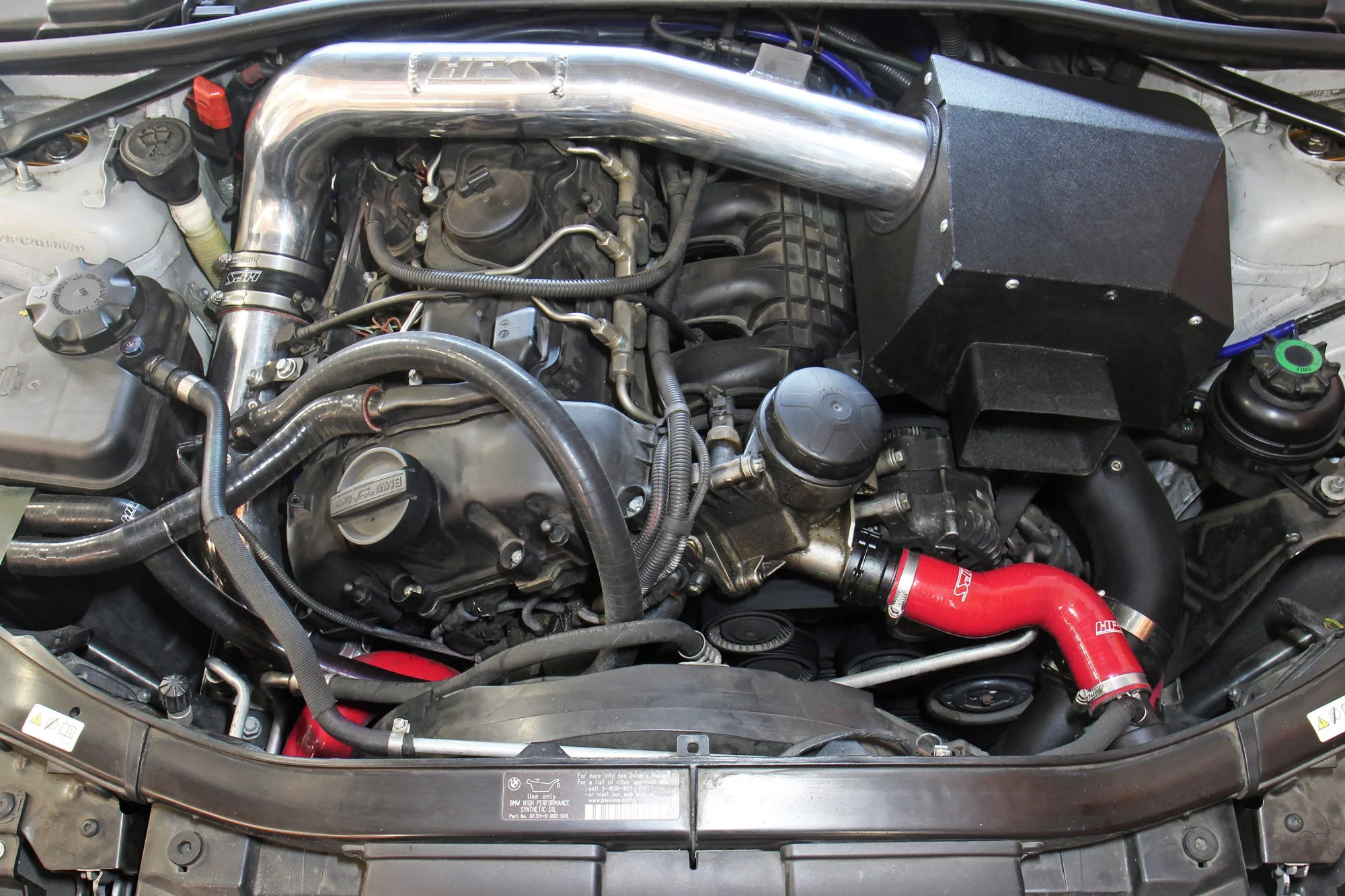 HPS Performance Silicone Coolant Hoses BMW 335i N54/N55 (07-13) [Radiator + Heater] Blue / Black / Red - Image 5