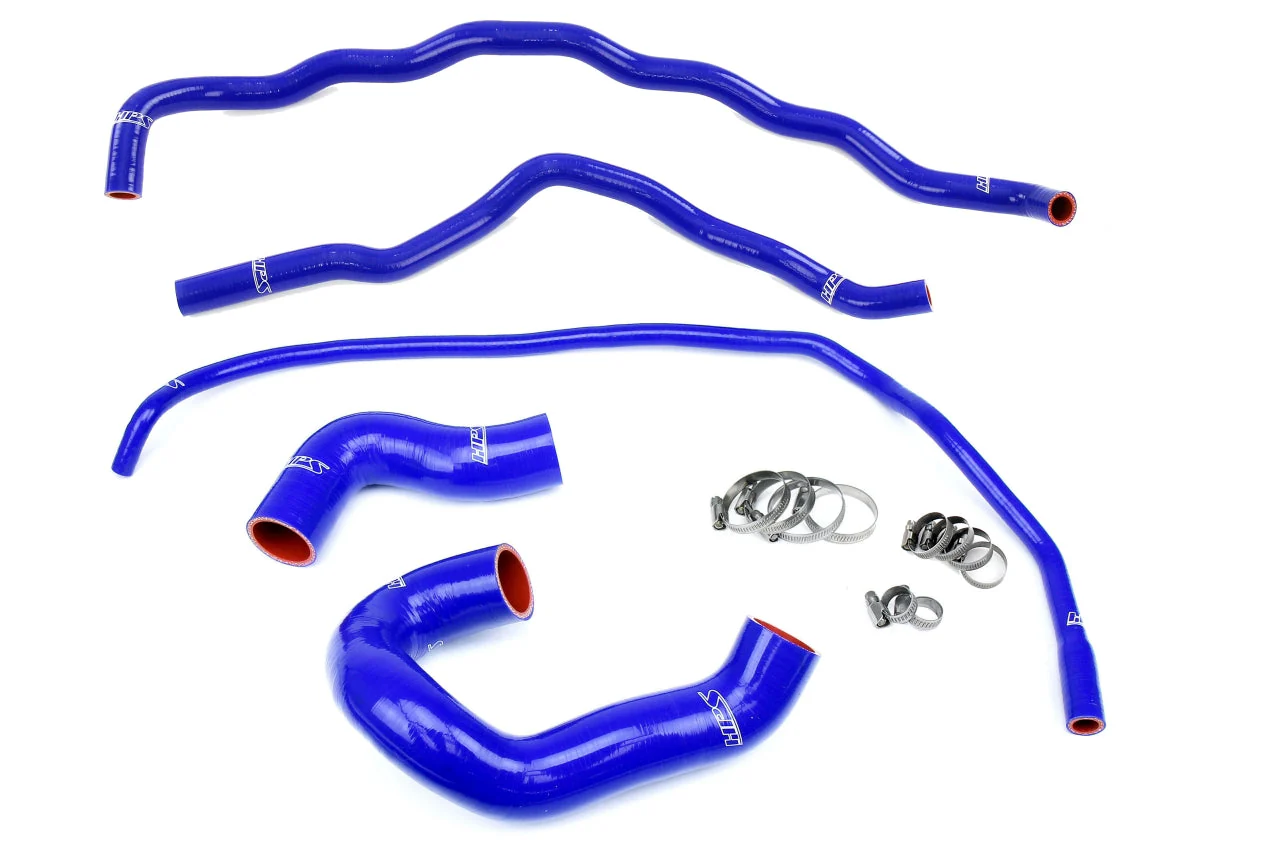 HPS Performance Silicone Coolant Hoses BMW 335i N54/N55 (07-13) [Radiator + Heater] Blue / Black / Red - Image 9