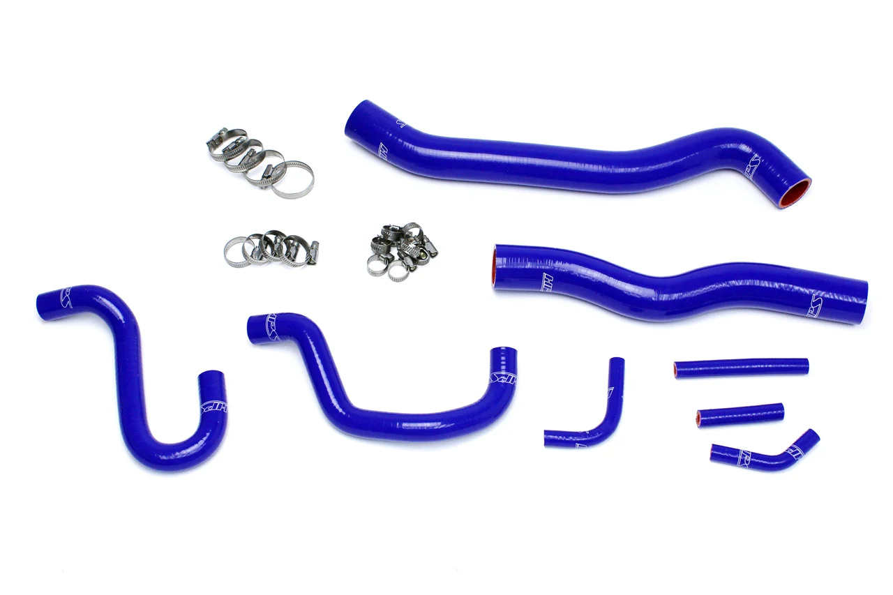 HPS Performance Silicone Coolant Hose Kit Hyundai Genesis Coupe 3.8L V6 (13-16) [Radiator + Heater] Black / Blue / Red