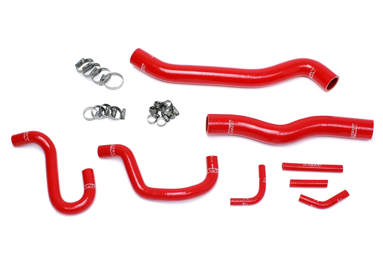HPS Performance Silicone Coolant Hose Kit Hyundai Genesis Coupe 3.8L V6 (13-16) [Radiator + Heater] Black / Blue / Red - Image 3