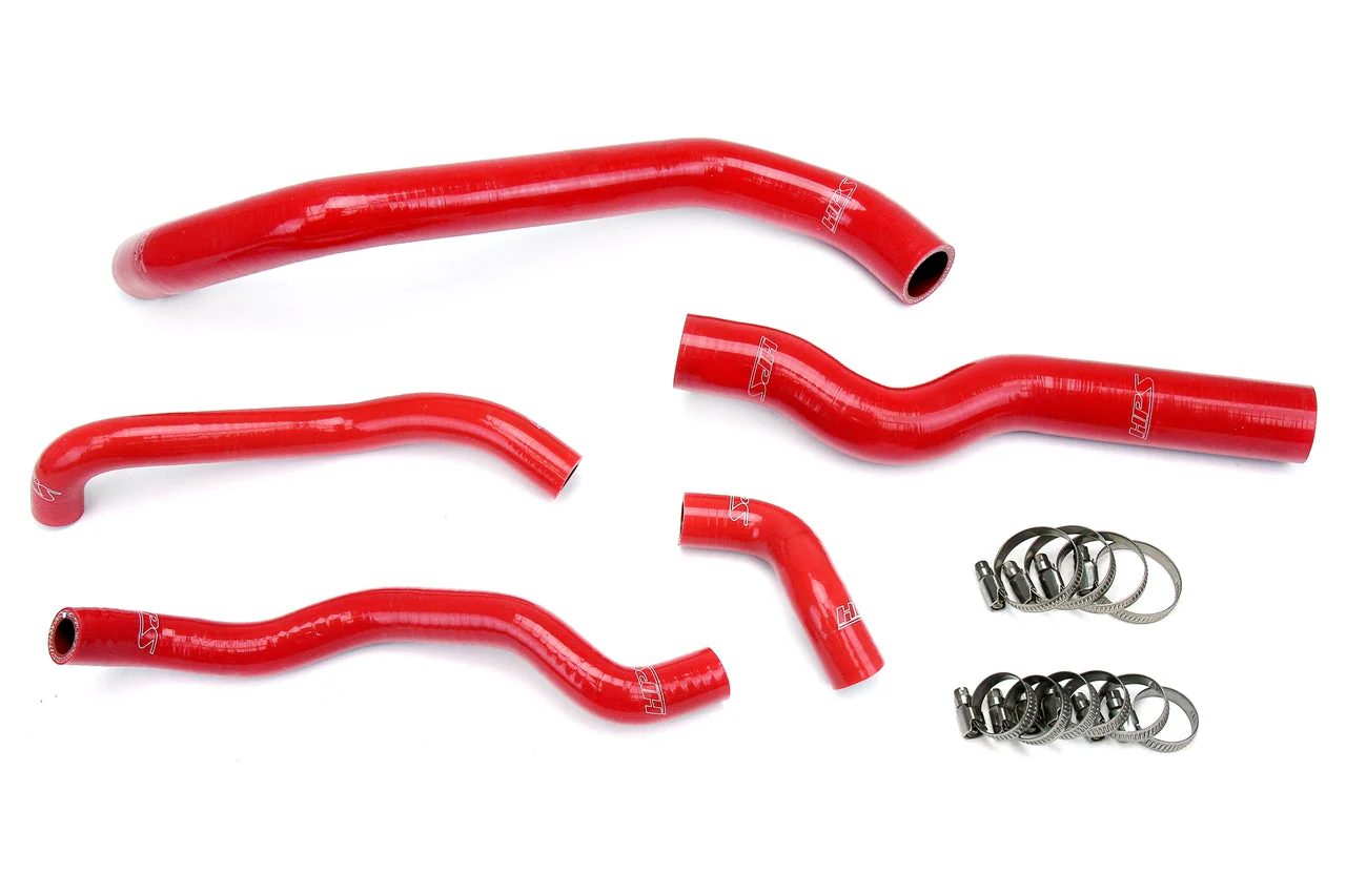 HPS Performance Silicone Coolant Hose Kit Infiniti M35 3.5L V6 (2006-2009) [Radiator + Heater] Black / Blue / Red - Image 3