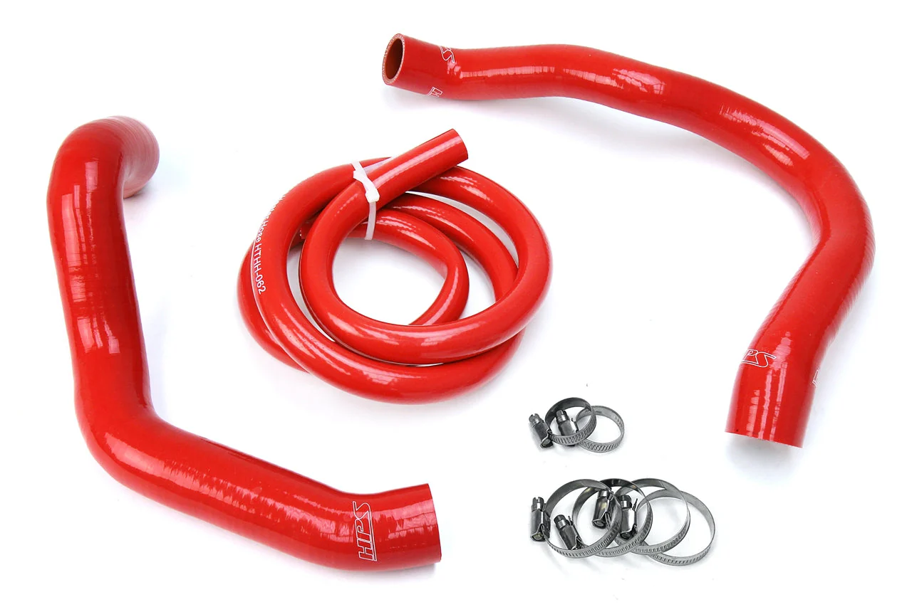 HPS Performance Silicone Coolant Hose Kit Jeep Cherokee XJ 4.0L (1991-2001) [Radiator + Heater] Red / Black - Image 2