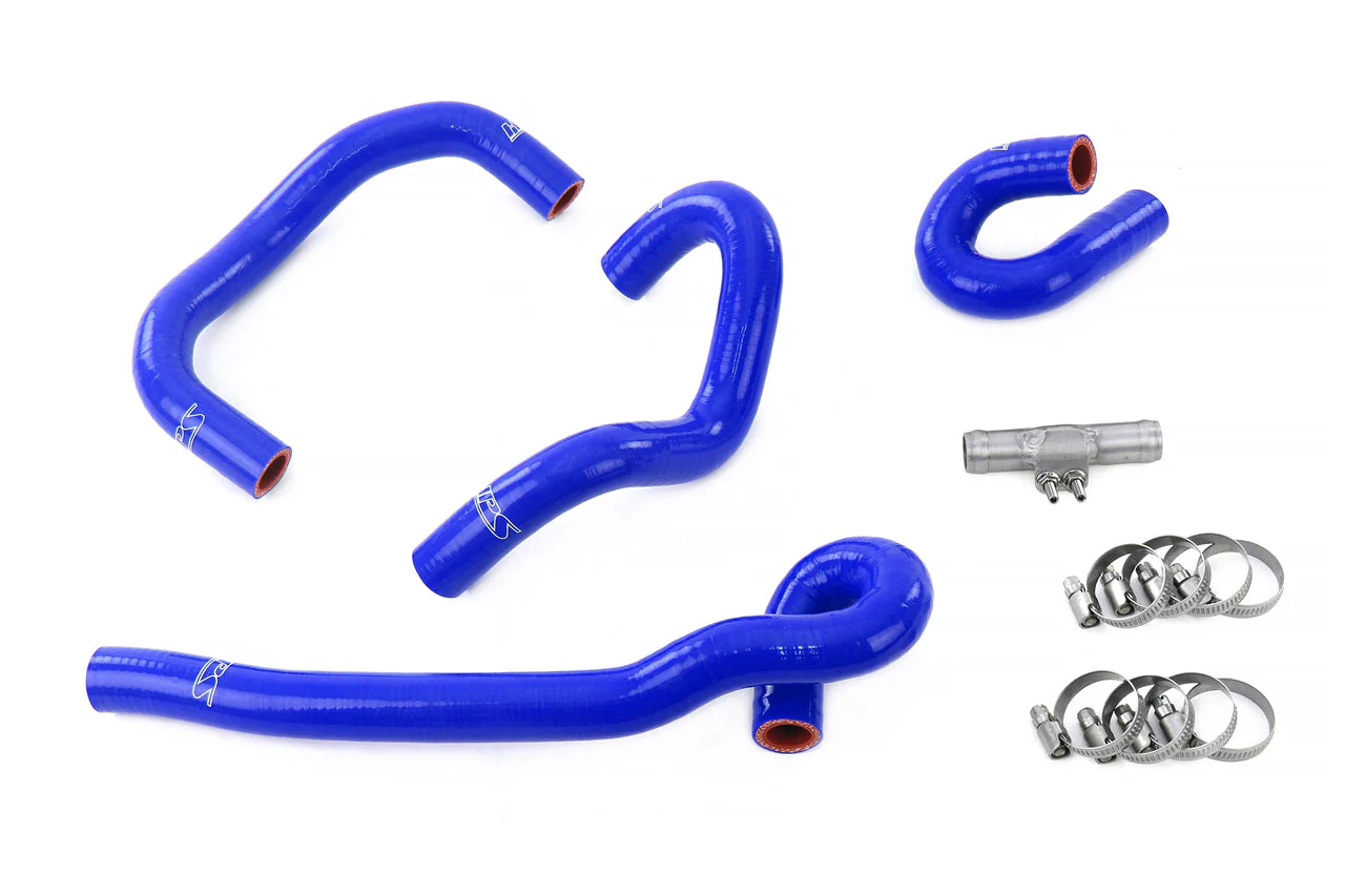 HPS Performance Silicone Coolant Hoses Nissan Skyline GTR R33 RB26 (95-98) [Radiator + Heater + Ancillary + Idle Air Control] Black / Blue / Red - Image 4