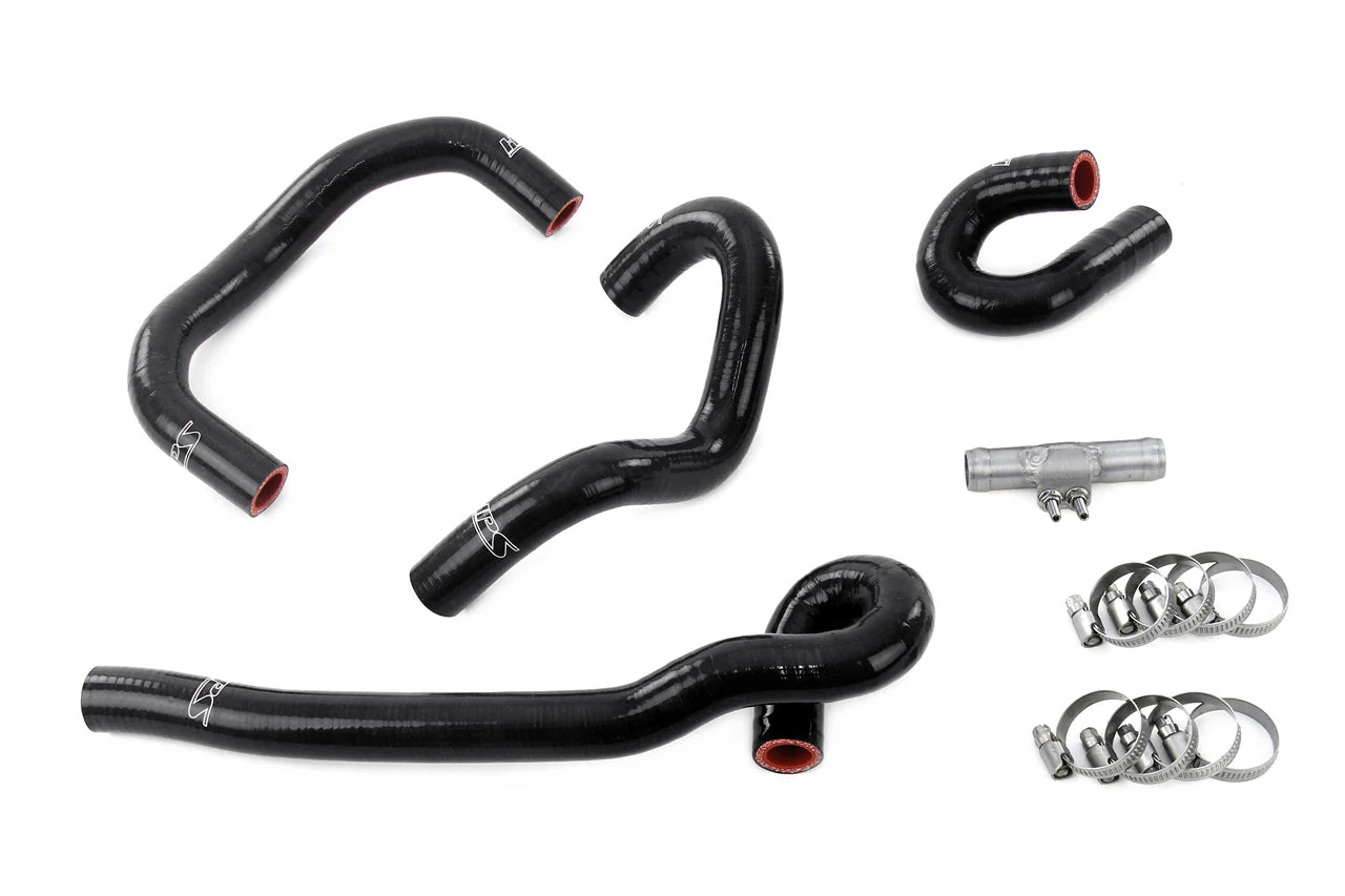 HPS Performance Silicone Coolant Hoses Nissan Skyline GTR R33 RB26 (95-98) [Radiator + Heater + Ancillary + Idle Air Control] Black / Blue / Red - Image 5