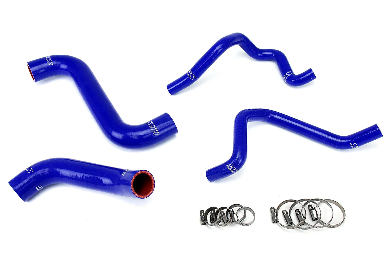 HPS Performance Silicone Coolant Hose Kit Subaru WRX 2.0L (2005) WRX STi 2.5L (05-07) WRX 2.5L (06-07) [Radiator + Heater] Black / Blue / Red