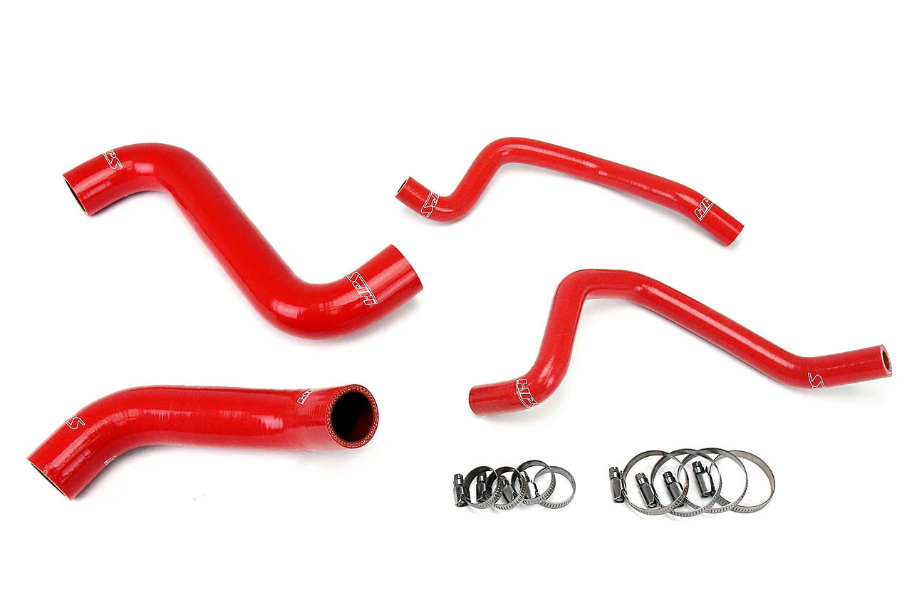HPS Performance Silicone Coolant Hose Kit Subaru WRX 2.0L (02-03) [Radiator + Heater] Black / Blue / Red - Image 3