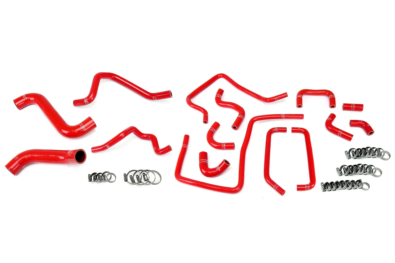 HPS Performance Silicone Coolant Hose Kit Subaru WRX STi 2.5L (2005) [Radiator, Heater and Ancillary] Black / Blue / Red - Image 3