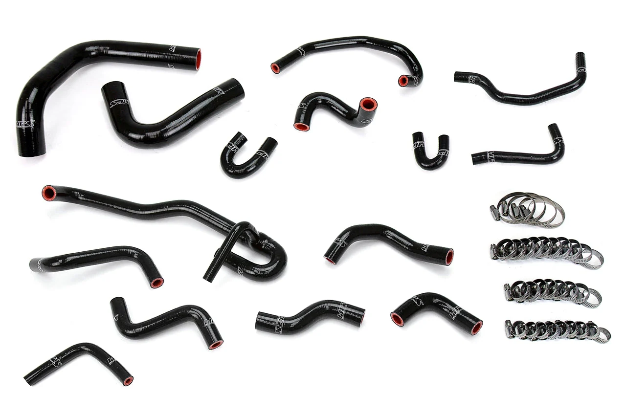 HPS Performance Silicone Coolant Hose Kit Toyota 4Runner 3.0L V6 (1990-1991) [Radiator + Heater] Blue / Black / Red - Image 2