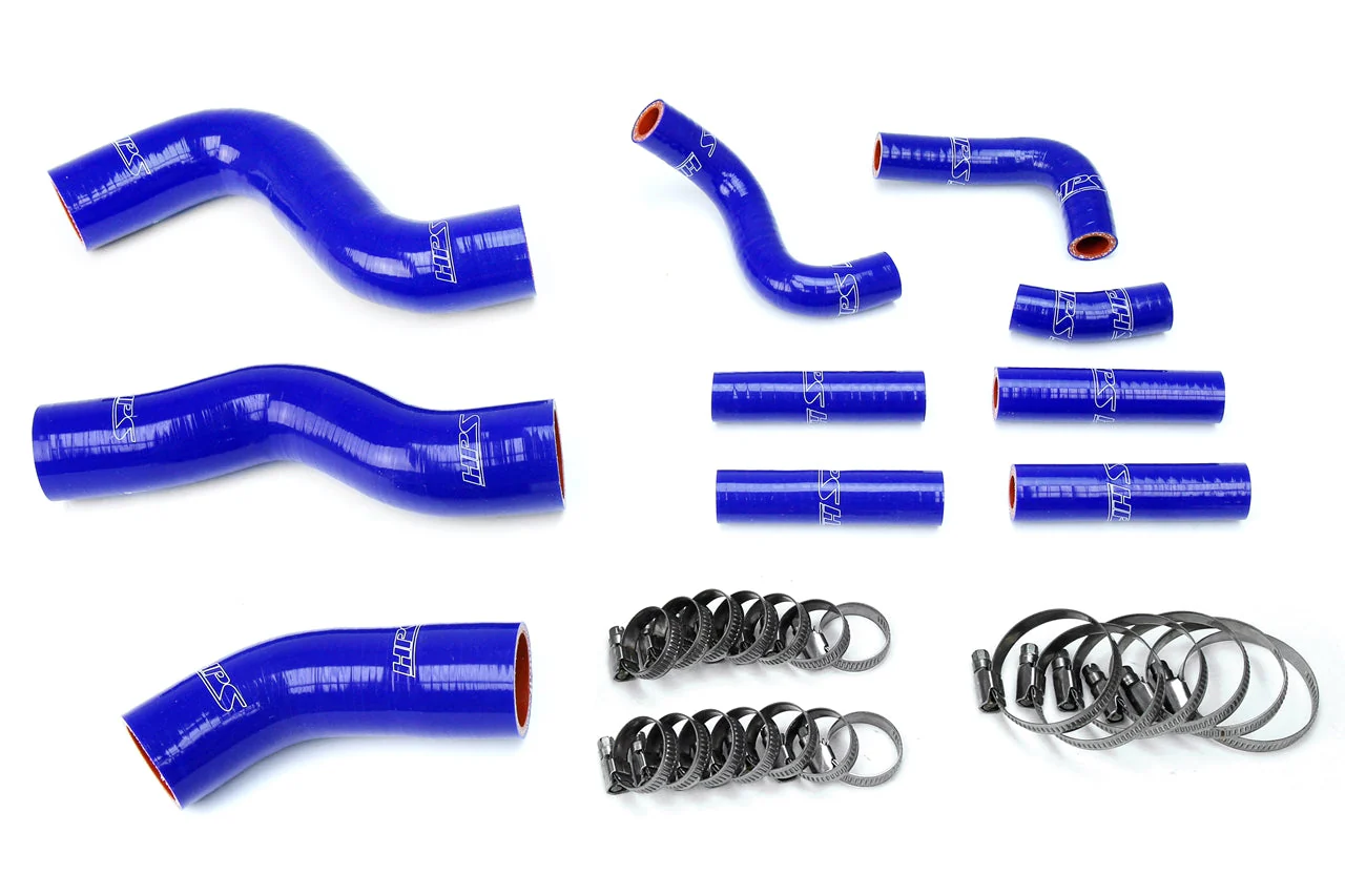 HPS Performance Silicone Coolant Hose Kit Lexus LX450 FJ80 4.5L I6 (96-97) [Radiator + Heater] Black or Blue