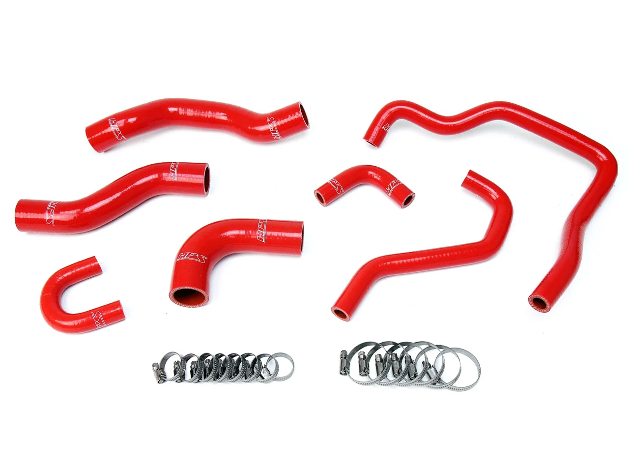 HPS Performance Silicone Coolant Hose Kit Toyota 4Runner 22RE Non Turbo EFI (89-95) [Radiator + Heater] Black / Blue / Red - Image 3
