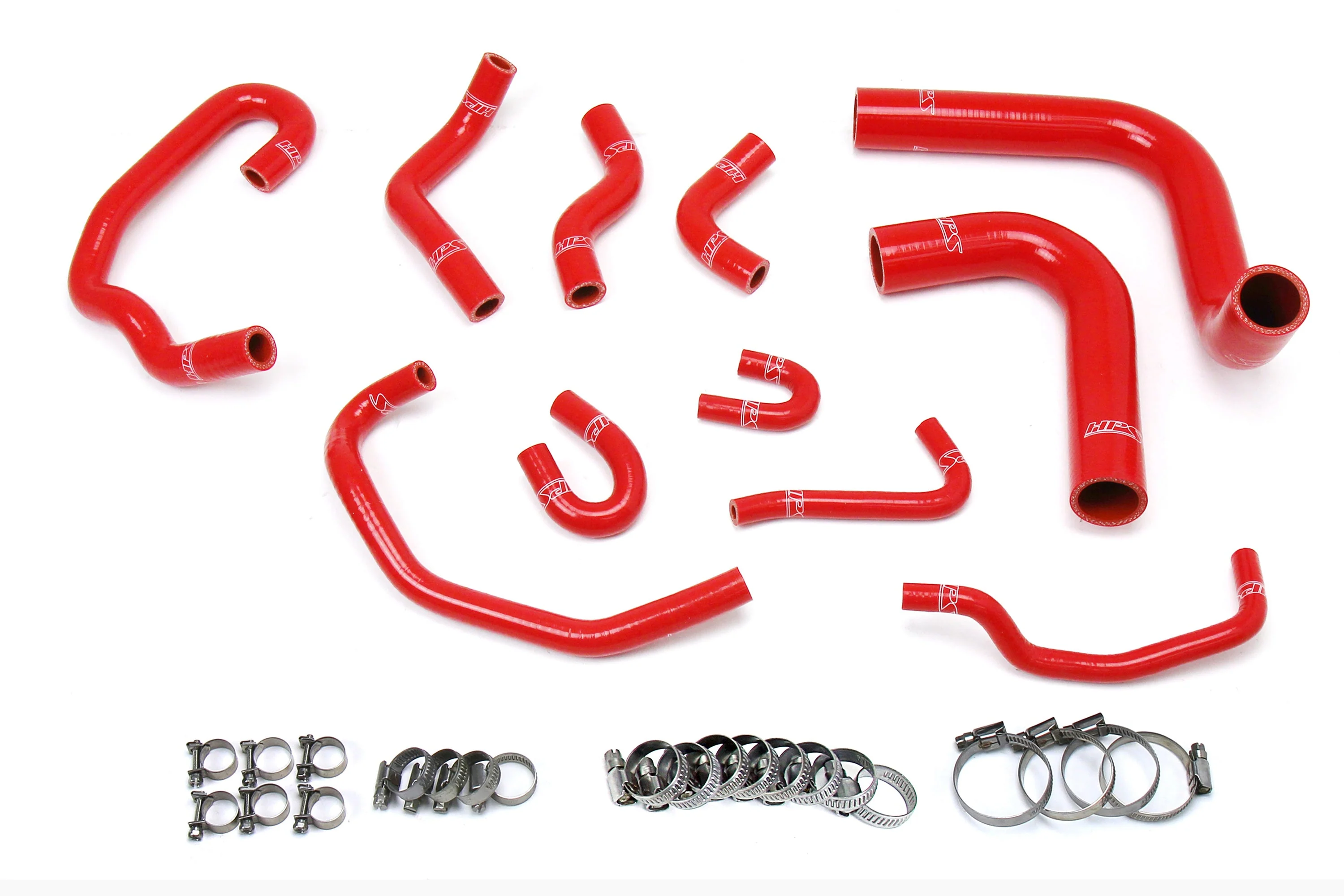 HPS Performance Silicone Coolant Hose Kit Toyota 4Runner 3.0L V6 (1993-1995) [Radiator + Heater] Black / Blue / Red - Image 3
