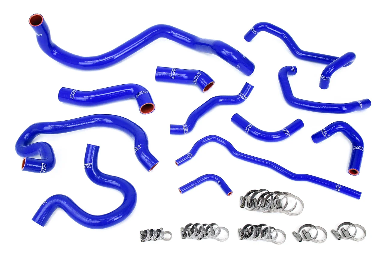 HPS Performance Silicone Coolant Hose Kit VW Golf / GTI MK4 1.8T Manual Trans LHD (99-06) [Radiator + Heater] Red / Blue / Black
