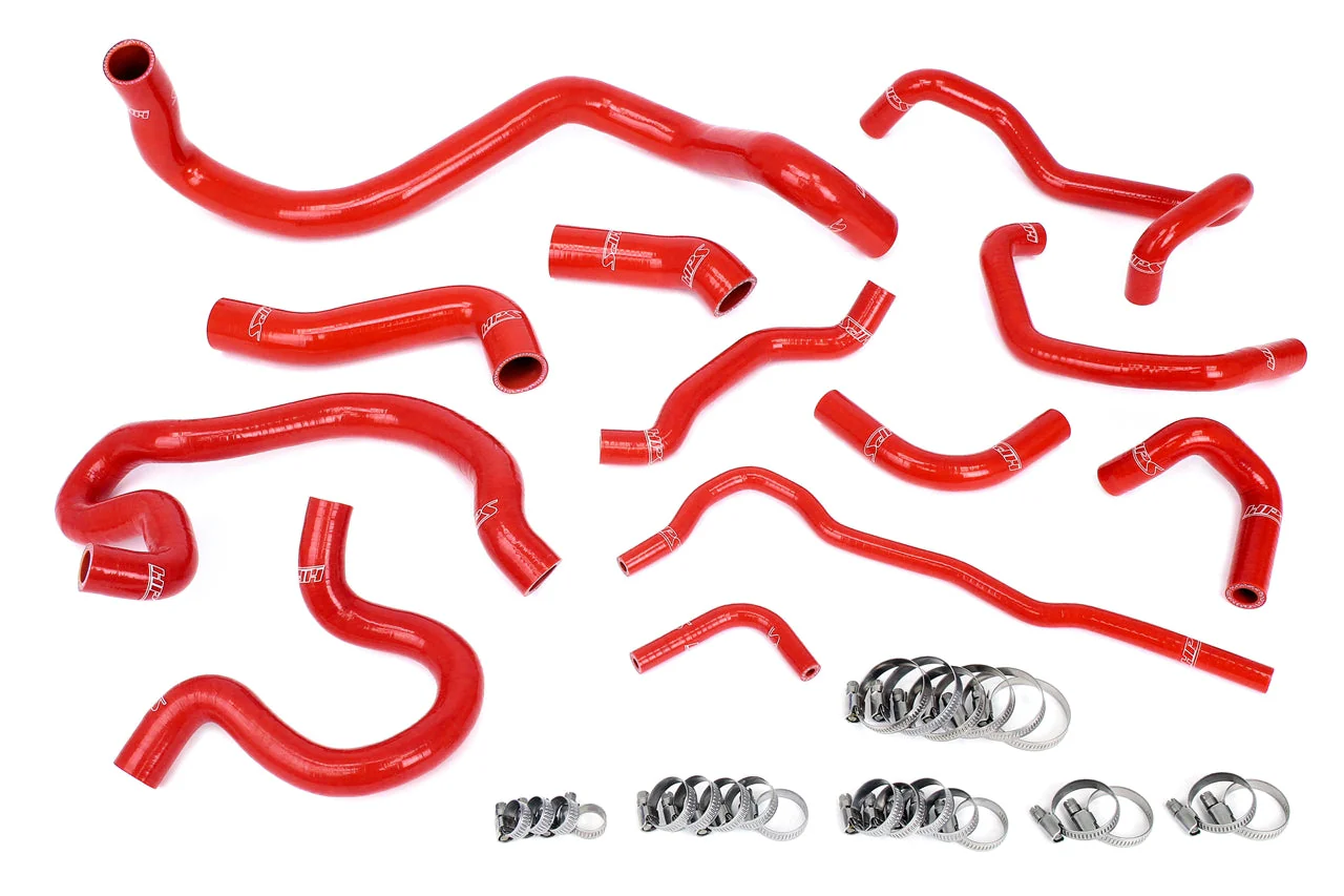 HPS Performance Silicone Coolant Hose Kit VW Golf / GTI MK4 1.8T Manual Trans LHD (99-06) [Radiator + Heater] Red / Blue / Black - Image 3