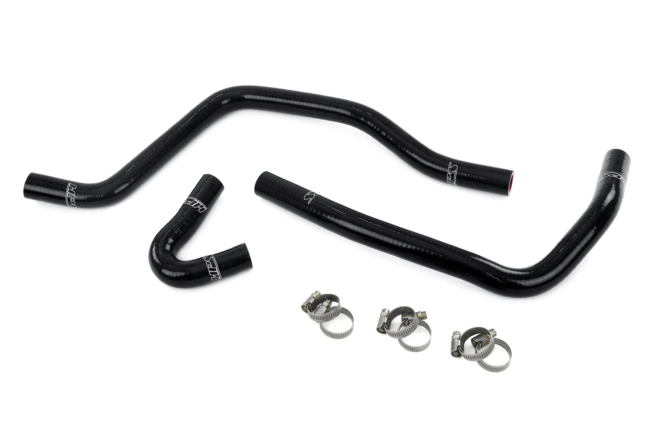 HPS Performance Silicone Hose for Ford F250 F350 F450 F550 Superduty 6.0L Diesel Turbo (03-07) Heater Coolant - Blue / Black