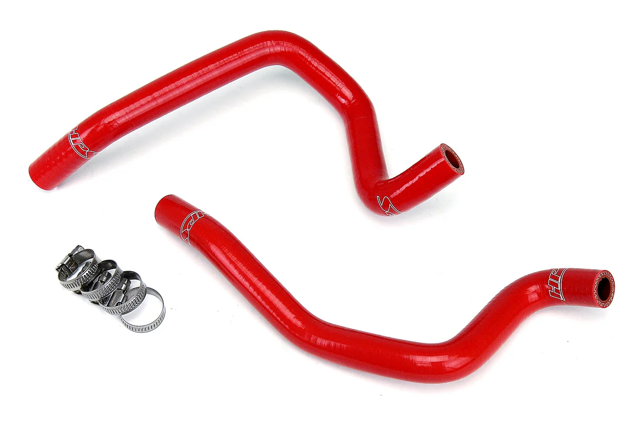 HPS Performance Silicone Heater Hoses Subaru WRX 2.0L H4 Turbo (2004) Black / Blue / Red - Image 3