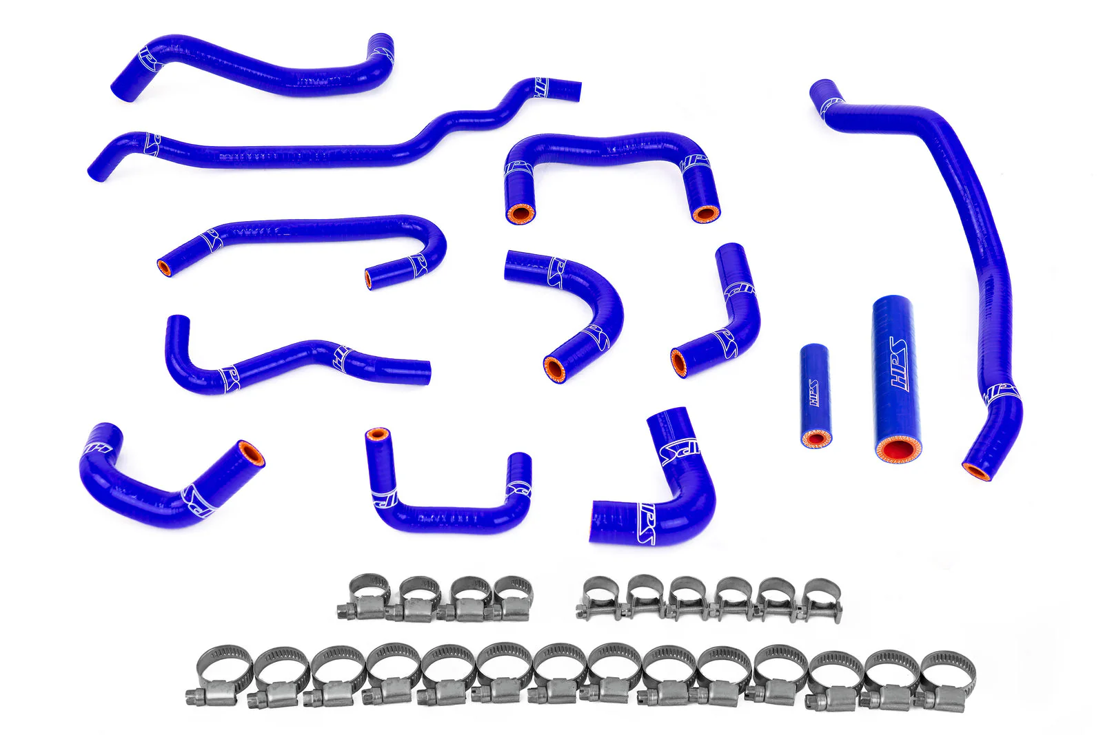 HPS Performance Silicone Hoses Kit for Subaru WRX 2.5L Turbo (2008-2014) Ancillary Coolant or Heater Hoses - Black / Blue / Red - Image 3