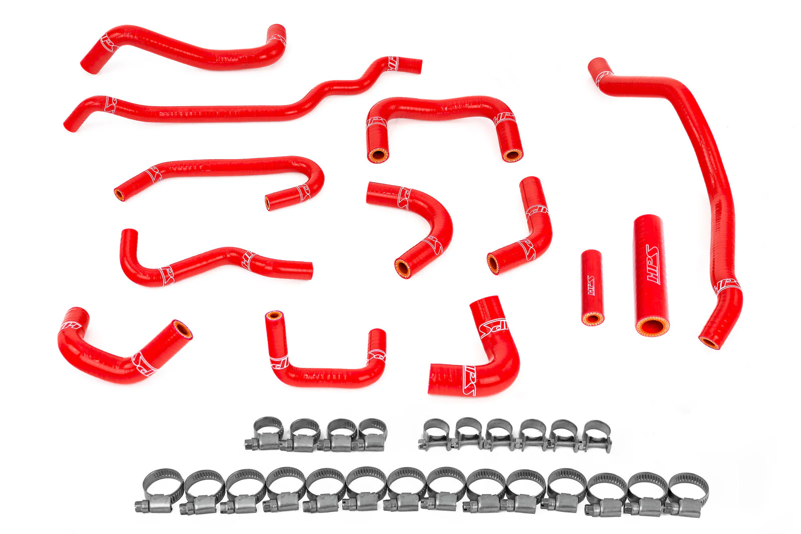 HPS Performance Silicone Hoses Kit for Subaru WRX 2.5L Turbo (2008-2014) Ancillary Coolant or Heater Hoses - Black / Blue / Red - Image 4