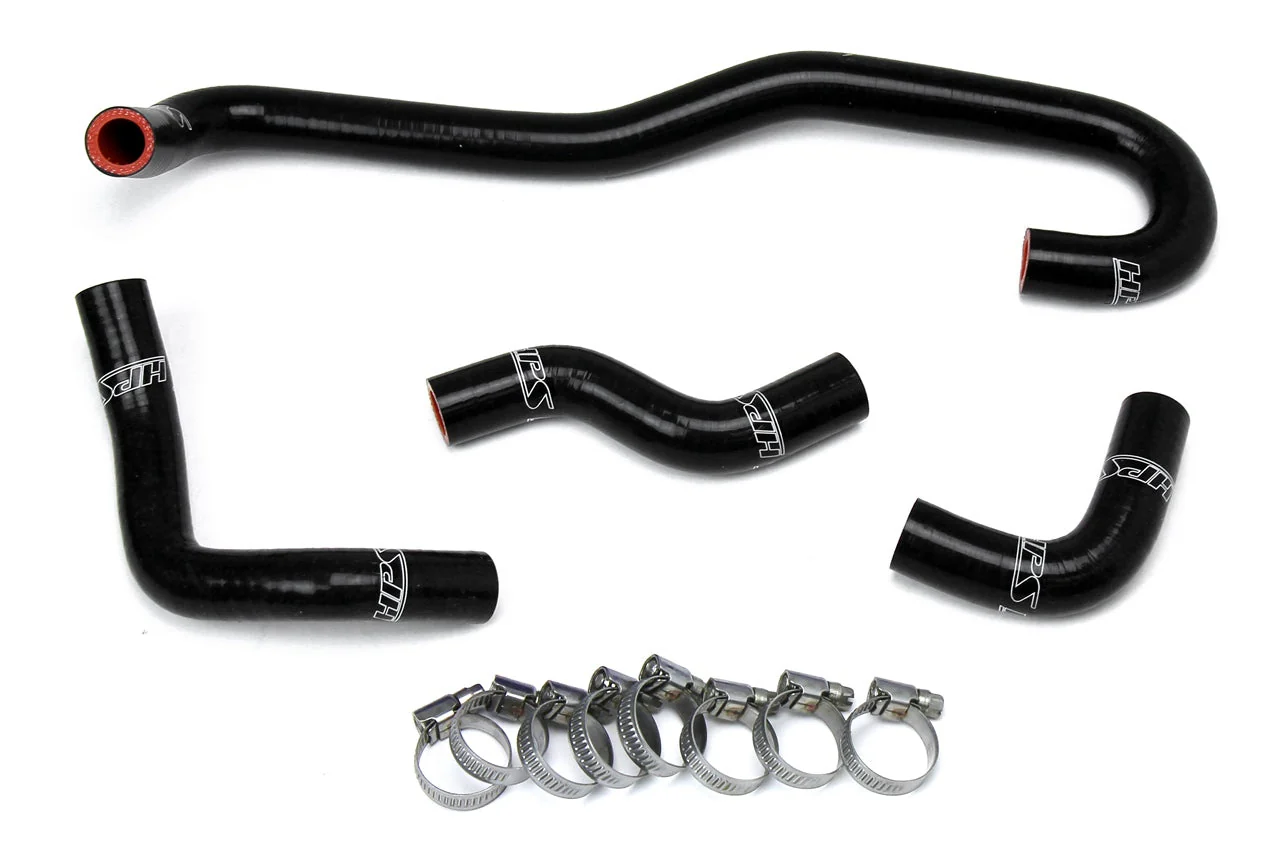 HPS Performance Silicone Heater Hoses Toyota Pickup 3.0L V6 (1989-1992) Black / Blue / Red - Image 2