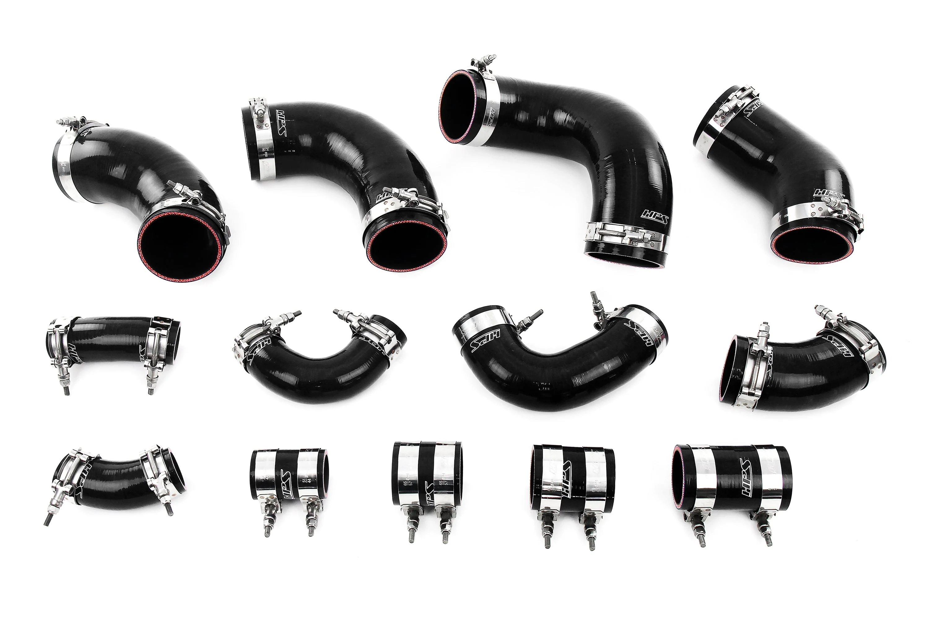 HPS Performance Silicone Intercooler Hoses Nissan Skyline GTR R33 RB26 (95-98) Black or Blue - Image 2