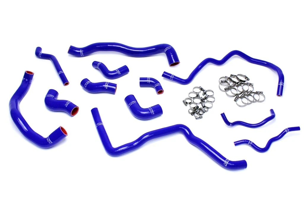 HPS Performance Silicone Radiator + Heater Hoses VW GTI 2.0T Turbo FSI (06-08) Red / Blue / Black - Image 4