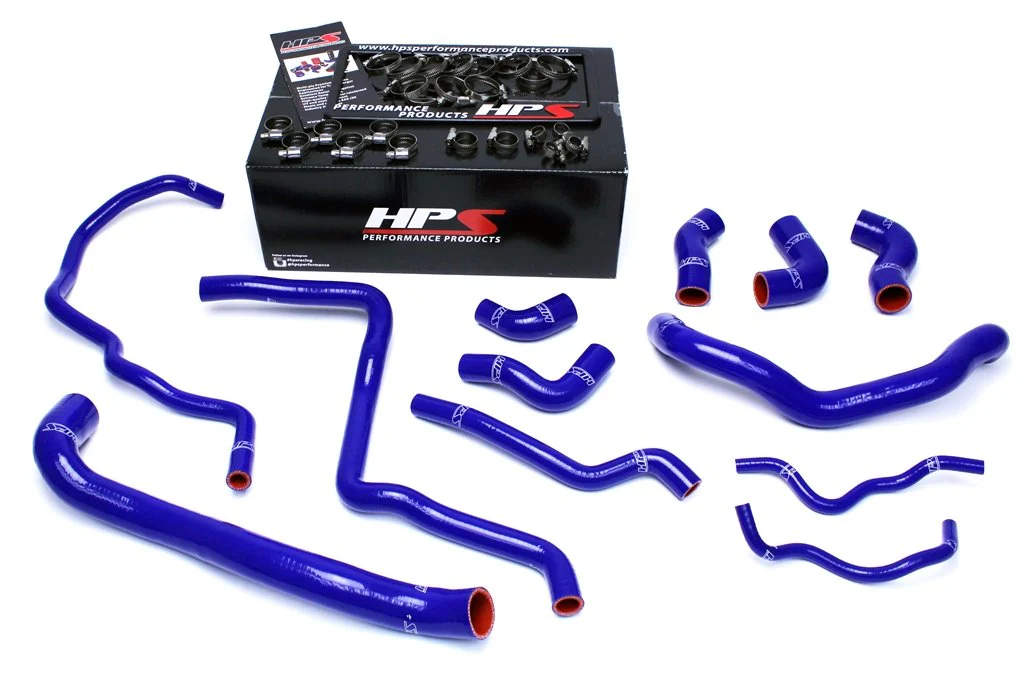 HPS Performance Silicone Radiator + Heater Hoses VW GTI 2.0T Turbo FSI (06-08) Red / Blue / Black - Image 5