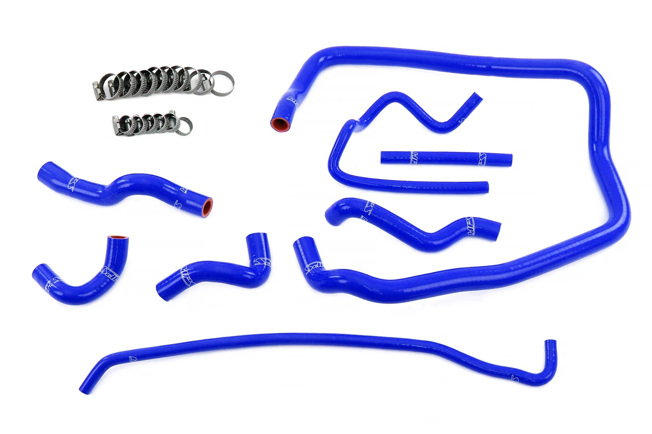 HPS Performance Silicone Coolant Hoses BMW E36 M52 328 2.8L (96-99) 323 2.5L (98-99) [Radiator, Heater, Throttle Body and Expansion Tank] Blue / Black / Red - Image 4