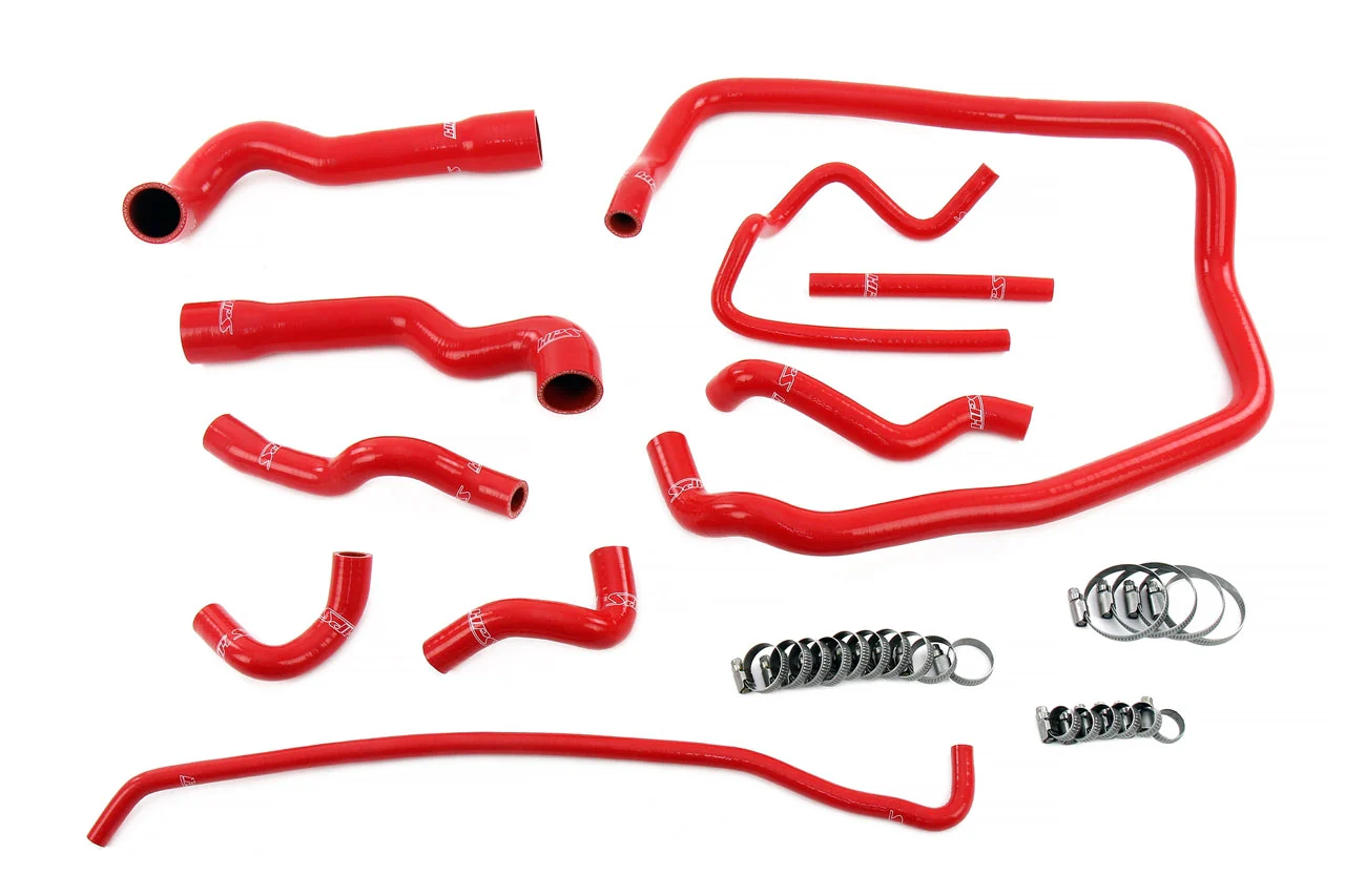 HPS Performance Silicone Coolant Hoses BMW E36 M52 328 2.8L (96-99) 323 2.5L (98-99) [Radiator, Heater, Throttle Body and Expansion Tank] Blue / Black / Red - Image 9