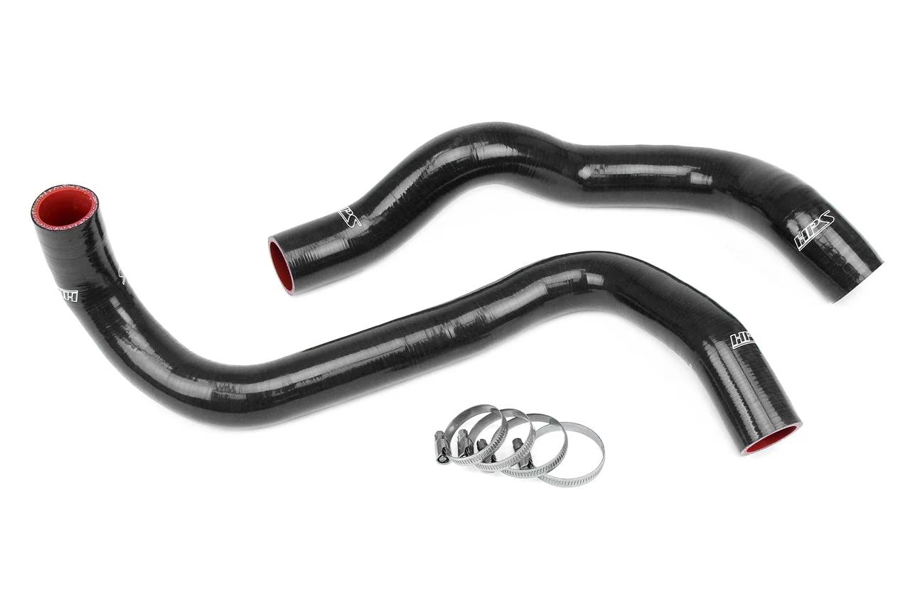 HPS Performance Silicone Radiator Hoses Ford Mustang 3.8L V6 (1997-1998) Blue / Black / Red - Image 2