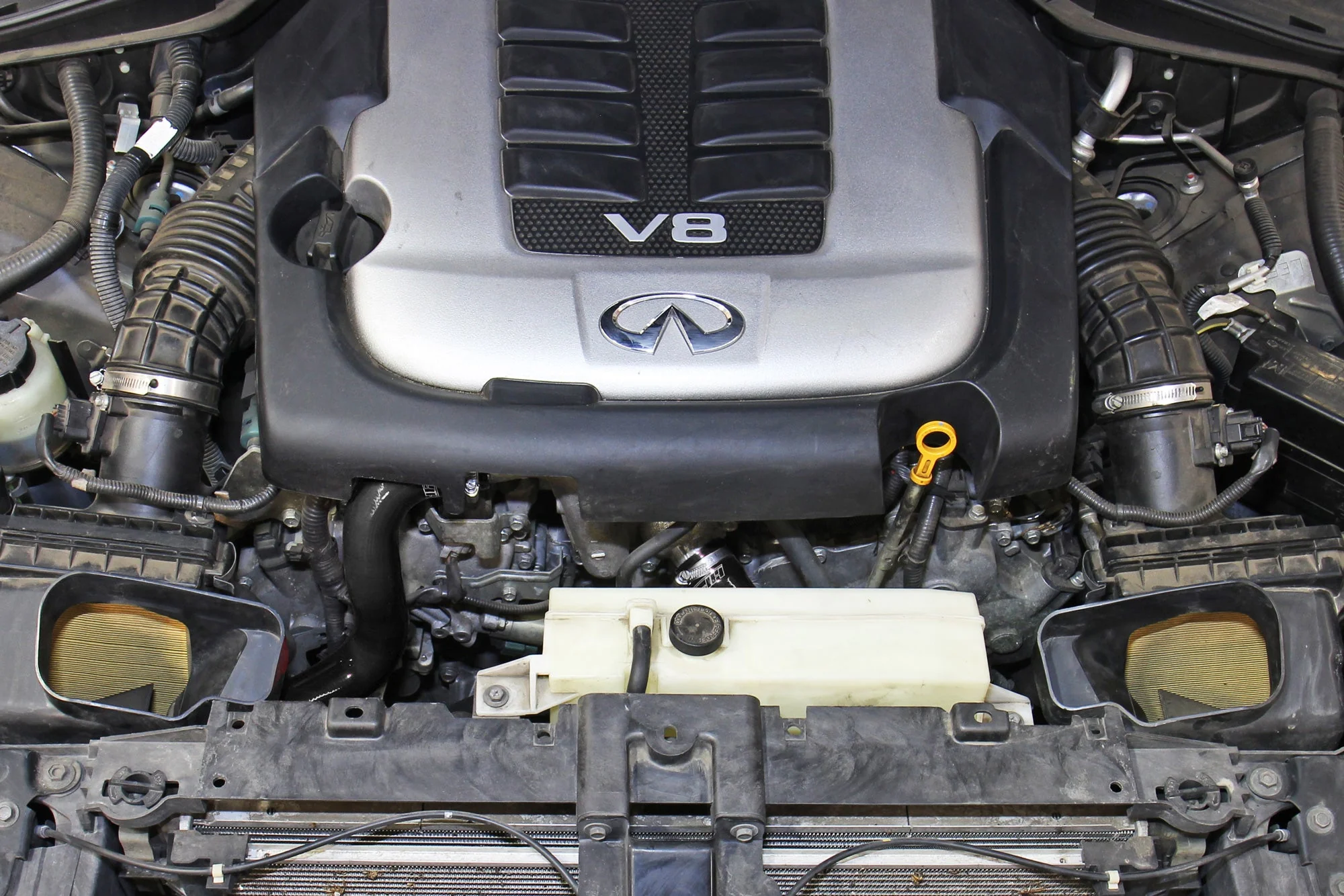 HPS Performance Silicone Radiator Hoses Infiniti M56 5.6L V8 (2011-2013) Black / Blue / Red - Image 5