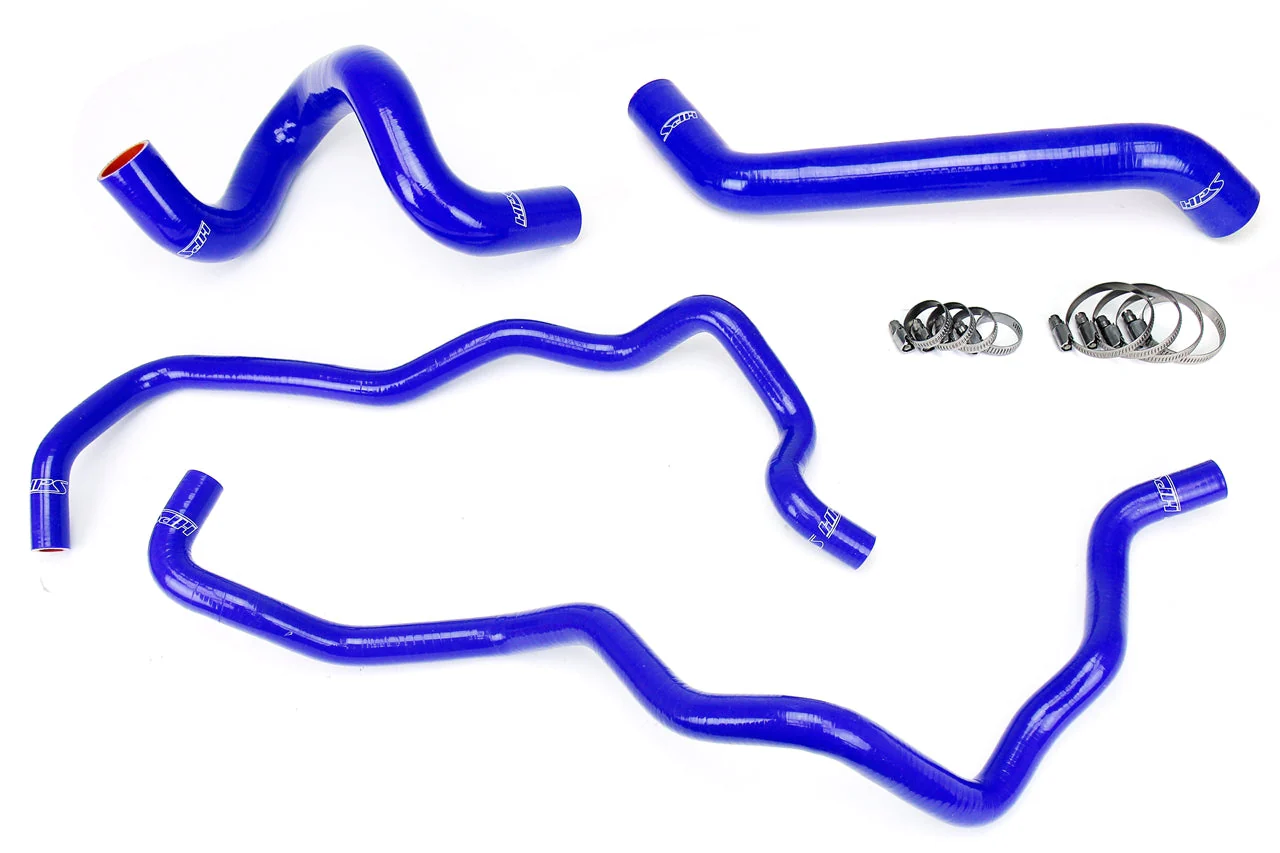 HPS Performance Silicone Hoses Jeep Wrangler JK & Unlimited 3.8L V6 (2007-2011) [Radiator + Heater] Black / Blue / Red