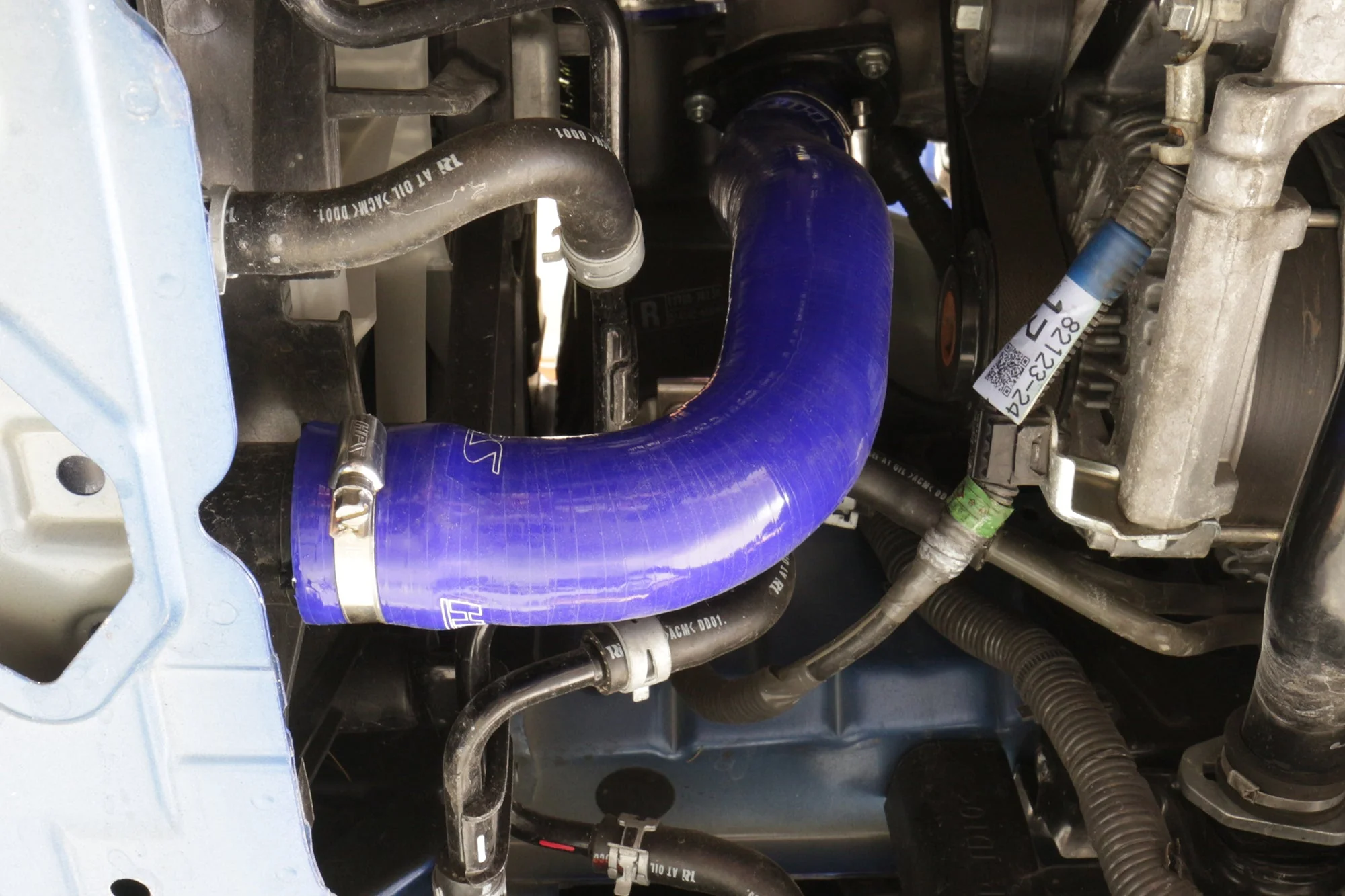 HPS Performance Silicone Radiator Hoses Lexus RCF V8 5.0L (2015-2020) Blue / Black / Red - Image 4
