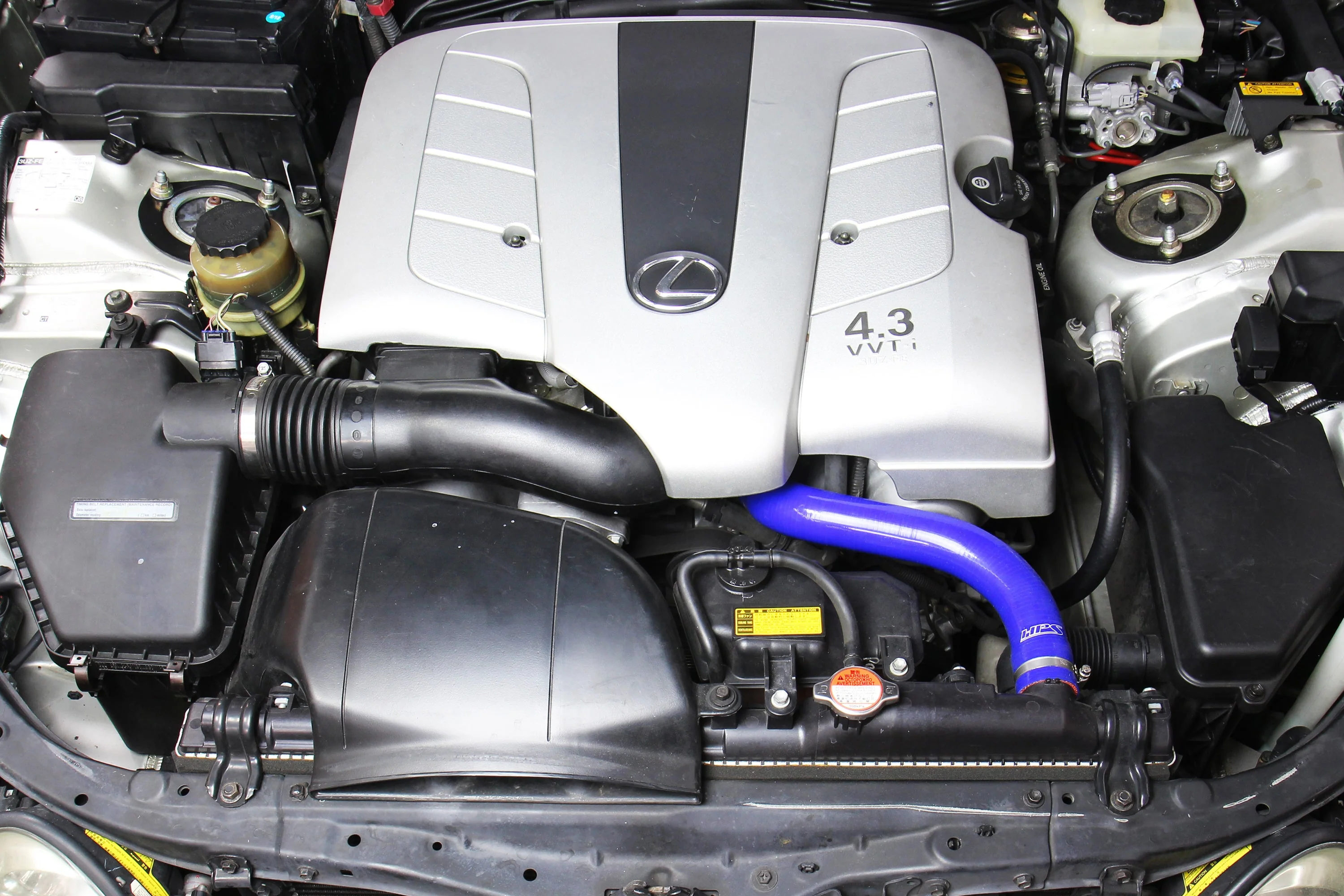 HPS Performance Silicone Radiator Hoses Lexus SC430 4.3L V8 (2002-2010) Blue / Black / Red - Image 6