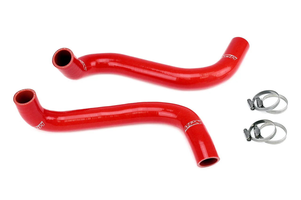 HPS Performance Silicone Radiator Hoses Mercedes 300D 3.0L Diesel (1984-1985) Black / Red - Image 2