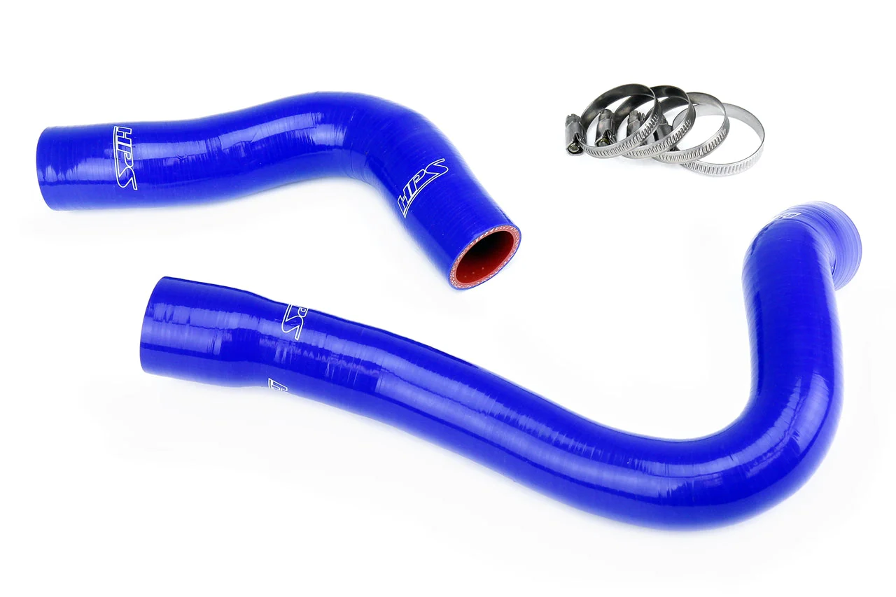 HPS Performance Silicone Radiator Hoses Mercedes 420SEL 4.2L V8 (1986-1991) Black / Blue / Red