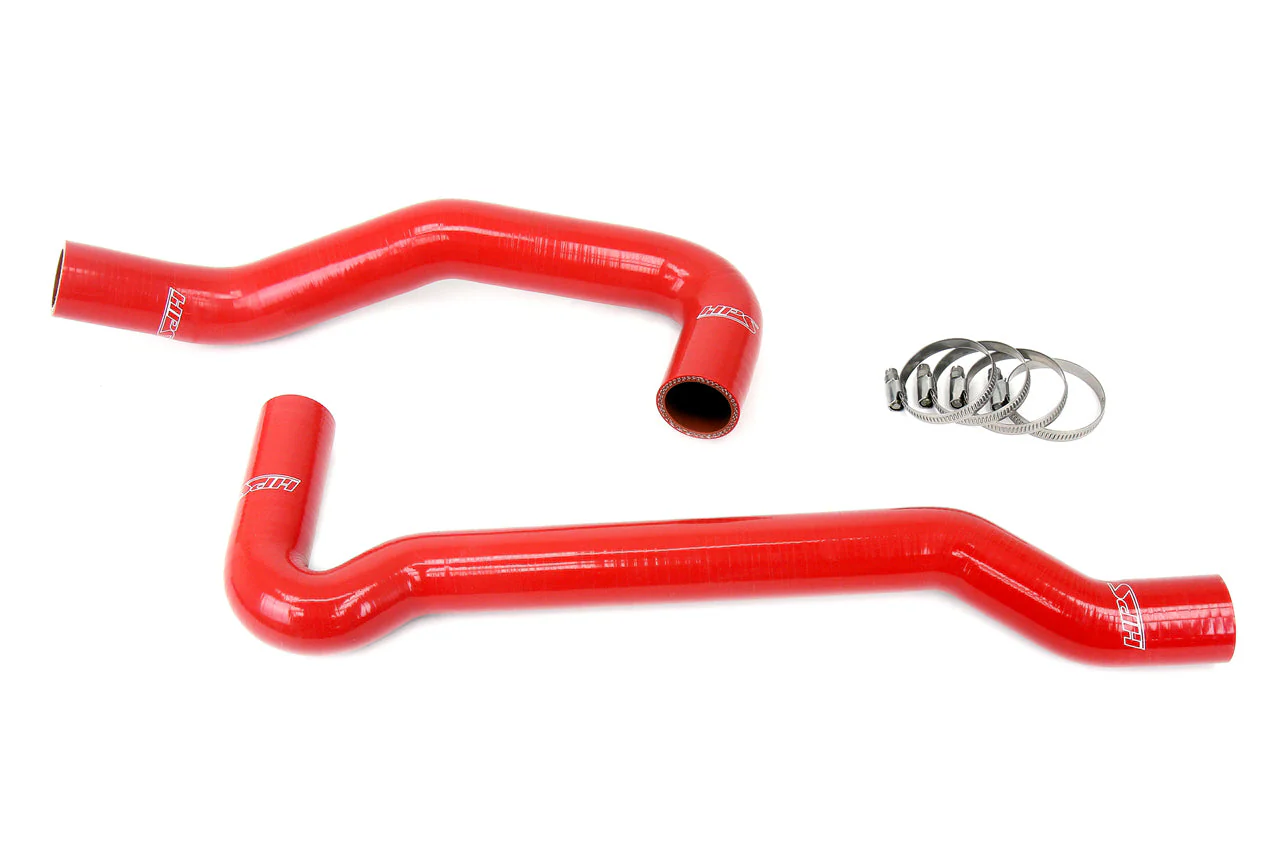 HPS Performance Silicone Radiator Hoses Nissan 240SX S13 / S14 / S15 2JZ Swap w/ SR20DET Radiator - Blue / Black / Red - Image 3