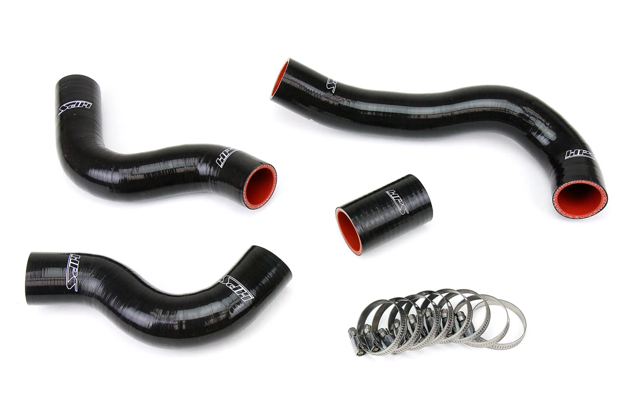 HPS Performance Silicone Radiator Hoses Nissan 300ZX 3.0L V6 NA Turbo (84-89) Blue / Black / Red - Image 2