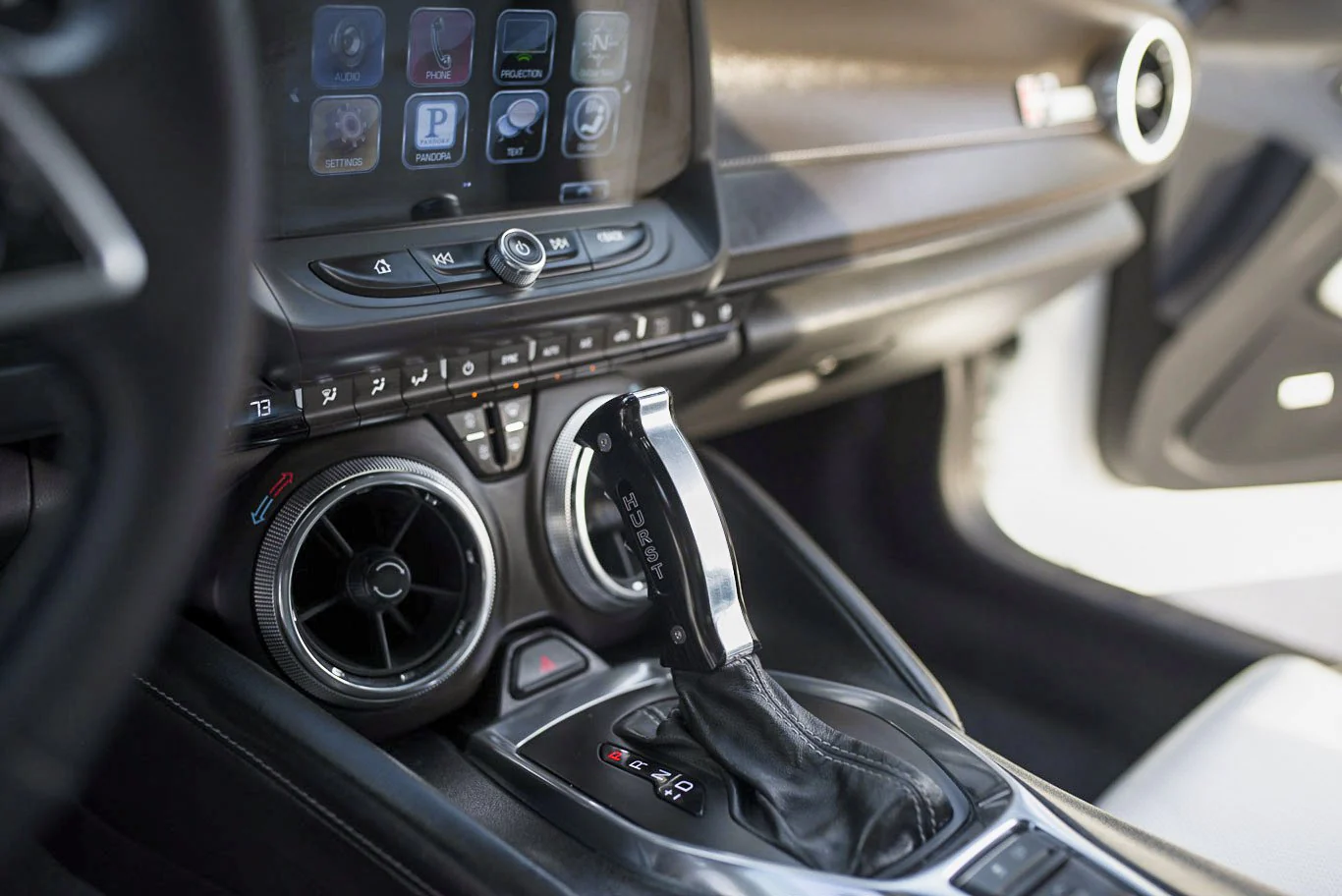 Hurst Billet/Plus Pistol Grip Auto Shift Handle Chevy Camaro (2016-2023) 5380436 - Black - Image 9
