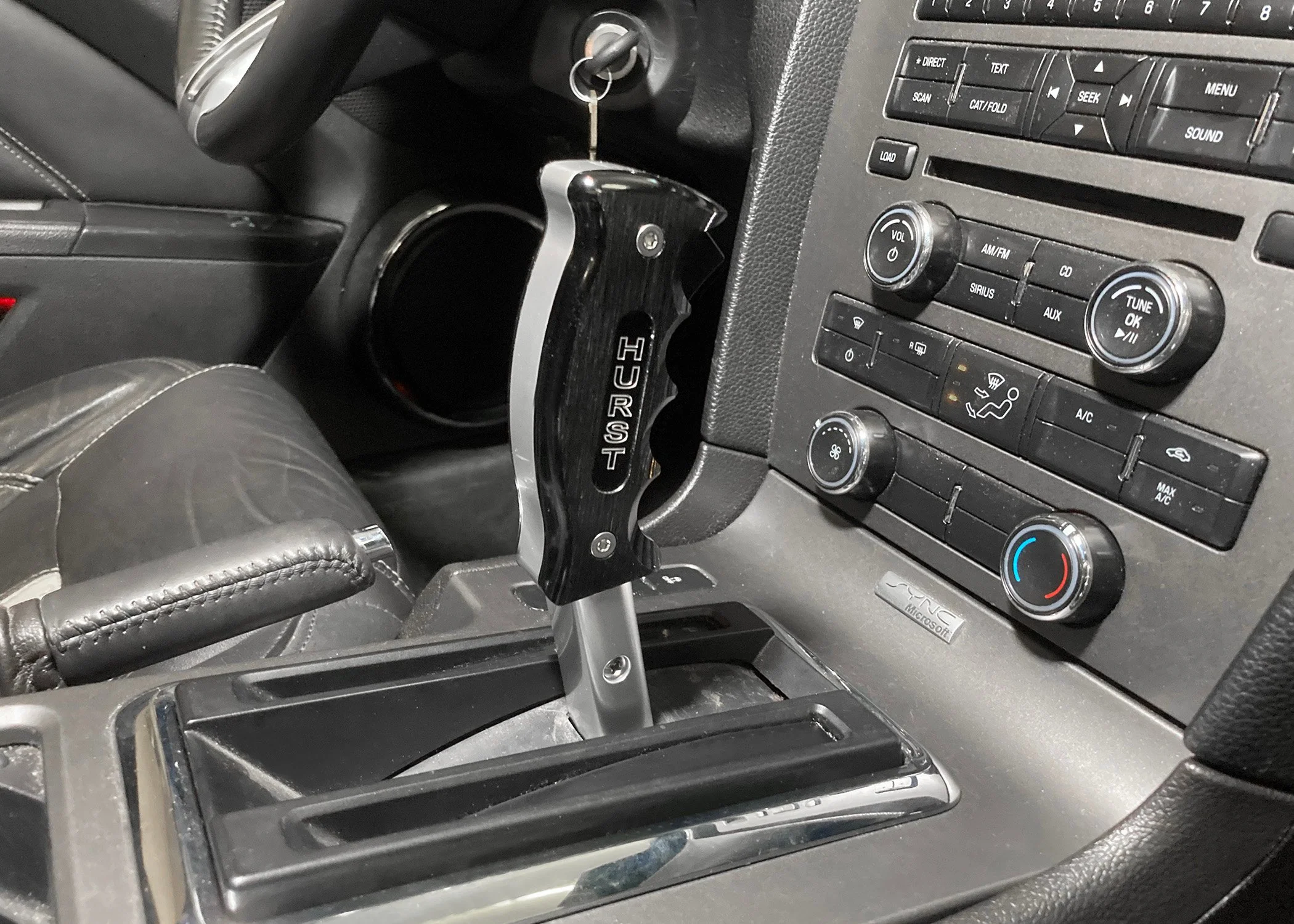 Hurst Billet/ Plus Pistol Grip Auto Shift Handle Ford Mustang (2010-2012) 5380443 - Black - Image 9